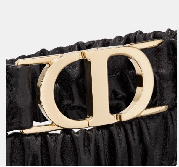 Dior o1w1db11024 Size: OS / Montaigne Stretch Belt in Black Size ONE SIZE - 3 Thumbnail