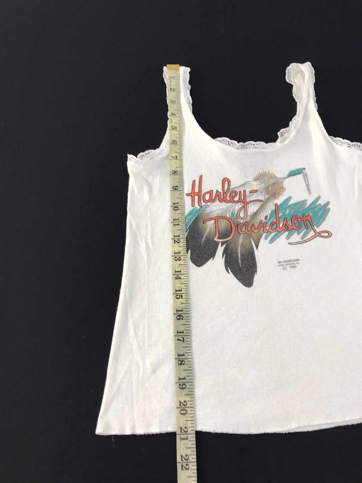 Harley Davidson 90s 3D Emblem Harley Davidson Fort Worth Texas Tank Top Size XS / US 0-2 / IT 36-38 - 9 Thumbnail