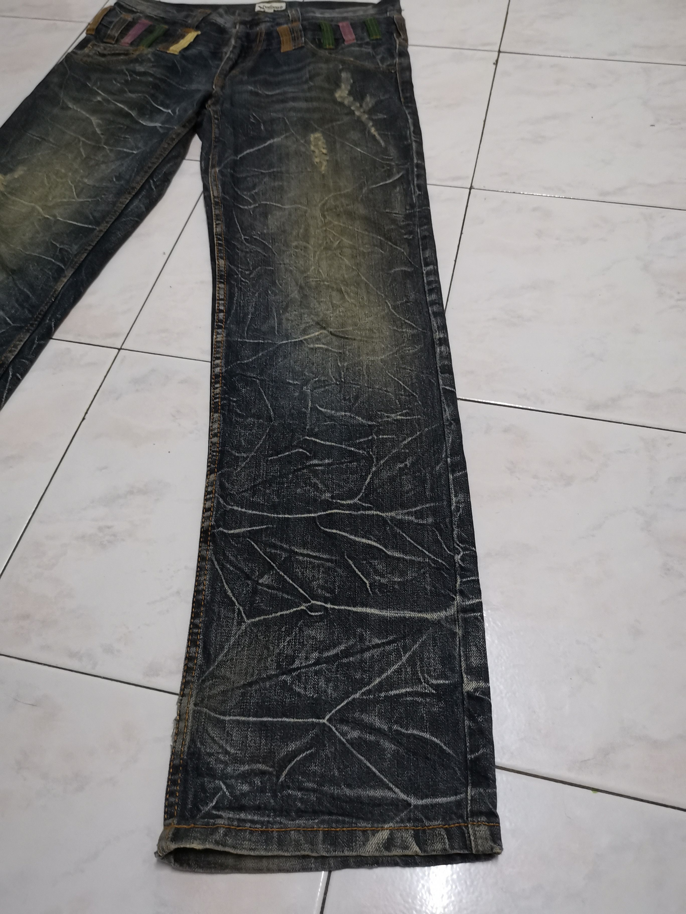 Tornado Mart Nylaus rare nice design double waist jeans Size US 32 / EU 48 - 9 Thumbnail