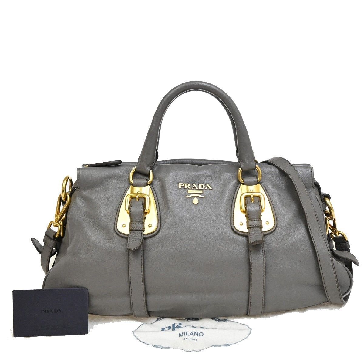 Prada Prada Convertible Belted Satchel Soft Calf Size ONE SIZE - 1 Thumbnail