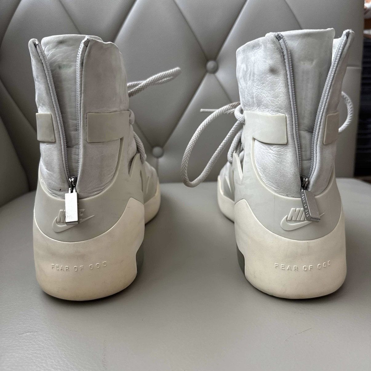 Fear of God × Nike Air Fear of God 1 ‘Light Bone Sail’ Size US 9 / EU 42 - 4 Thumbnail