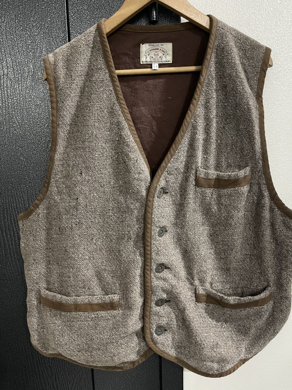 Armani Exchange Vintage Armani Jeans Vest Size US L / EU 52-54 / 3 - 4 Thumbnail