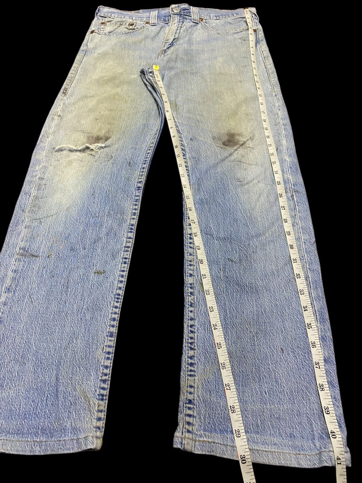 Levi's Made & Crafted Vintage Levis Big E Grunge Distressed Loose Jeans Size US 33 - 15 Thumbnail