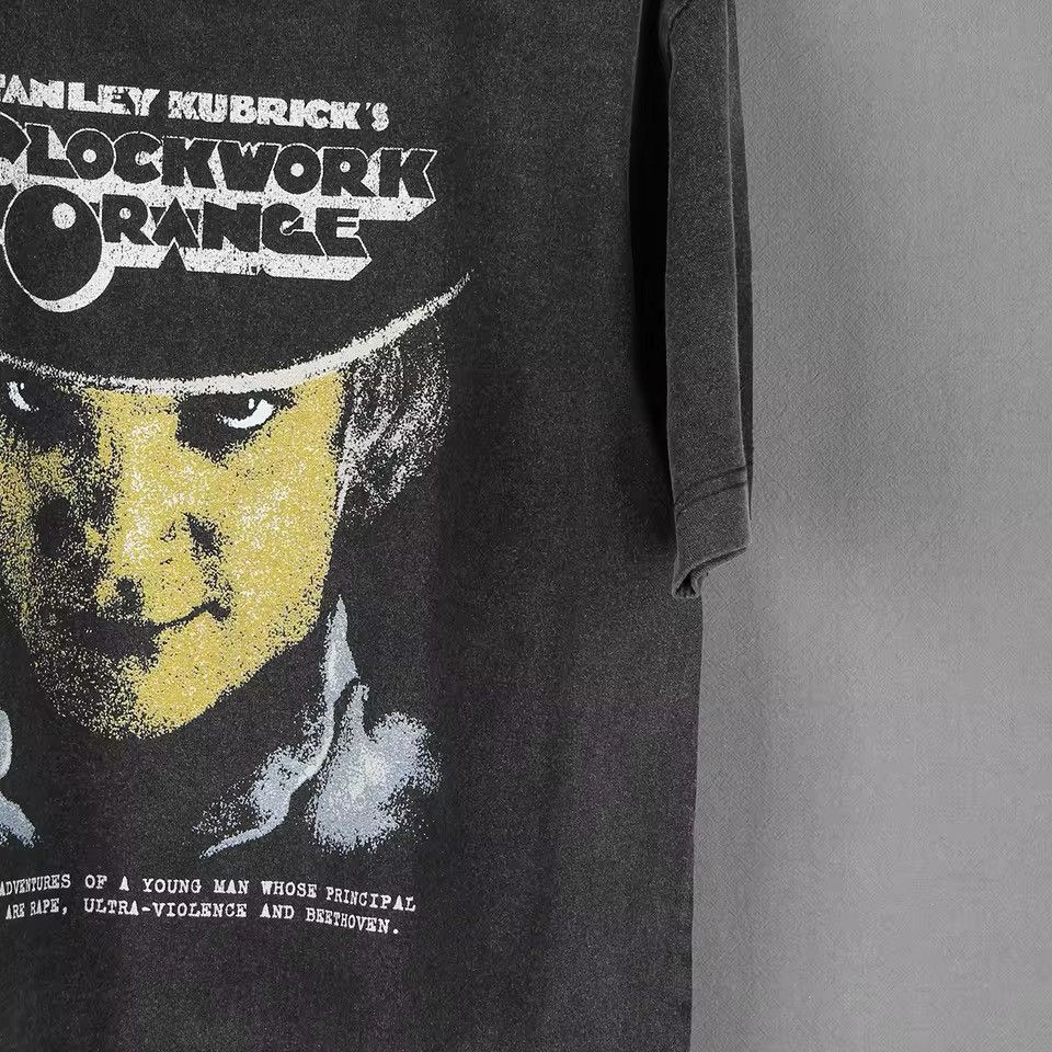 Japanese Brand × Vintage "A Clockwork Orange" Graphic Printed Cotton Washed Tshirt Size US XXL / EU 58 / 5 - 2 Thumbnail