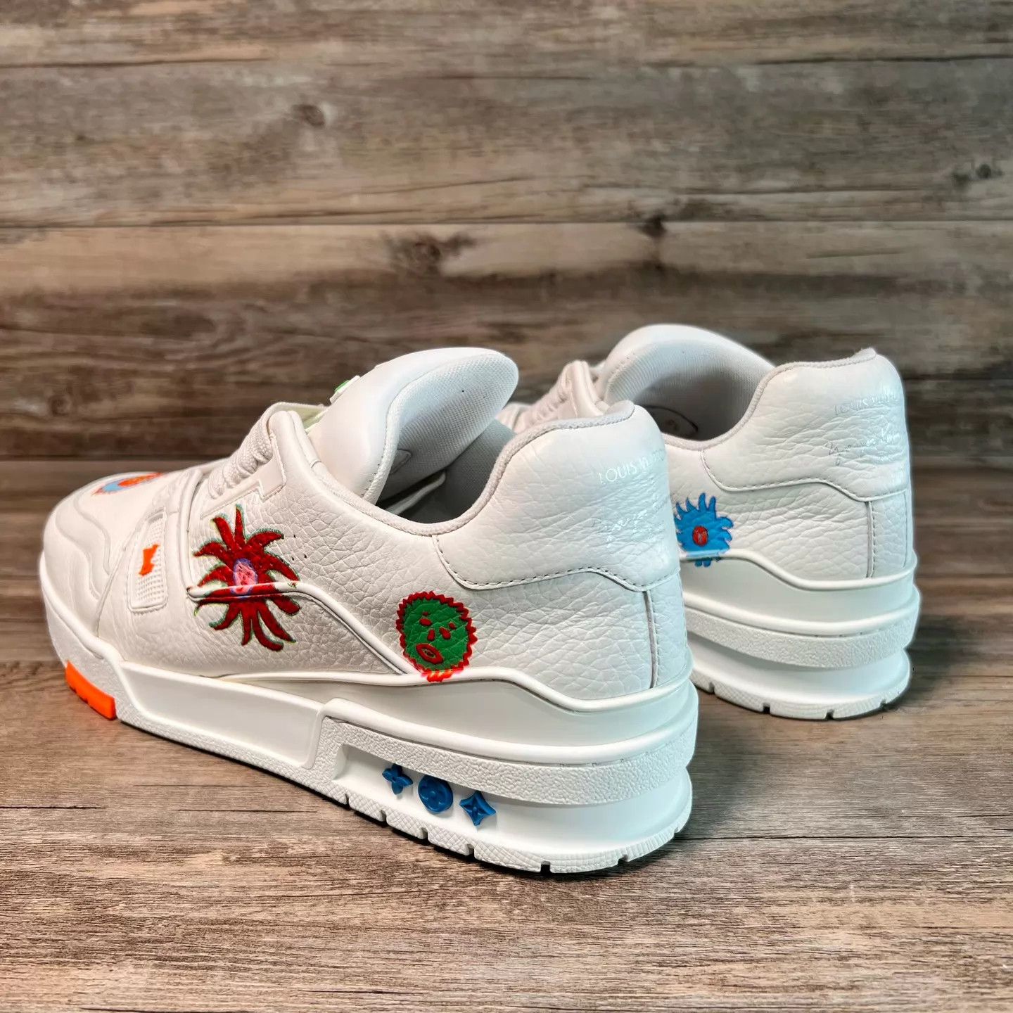 Louis Vuitton LV x Yayoi Kusama White Trainer UK8.5/42.5 97 New Size US 9.5 / IT 39.5 - 4 Thumbnail
