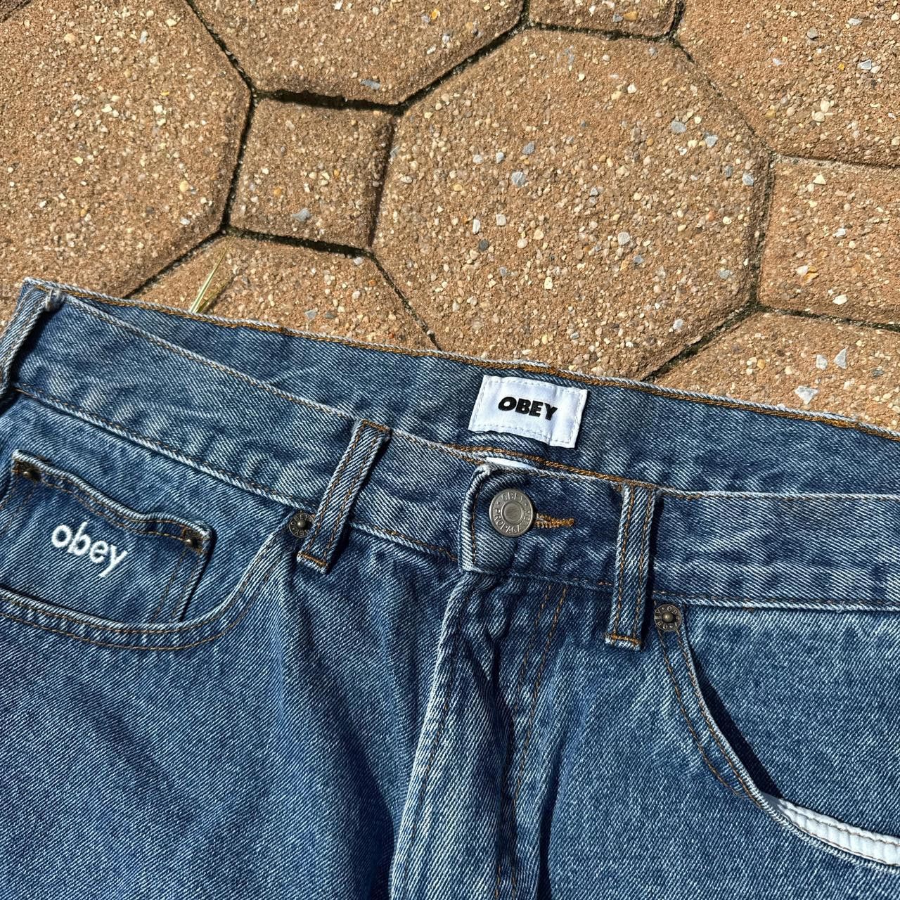 Obey Obey Big Wig Jeans Size US 31 - 3 Thumbnail