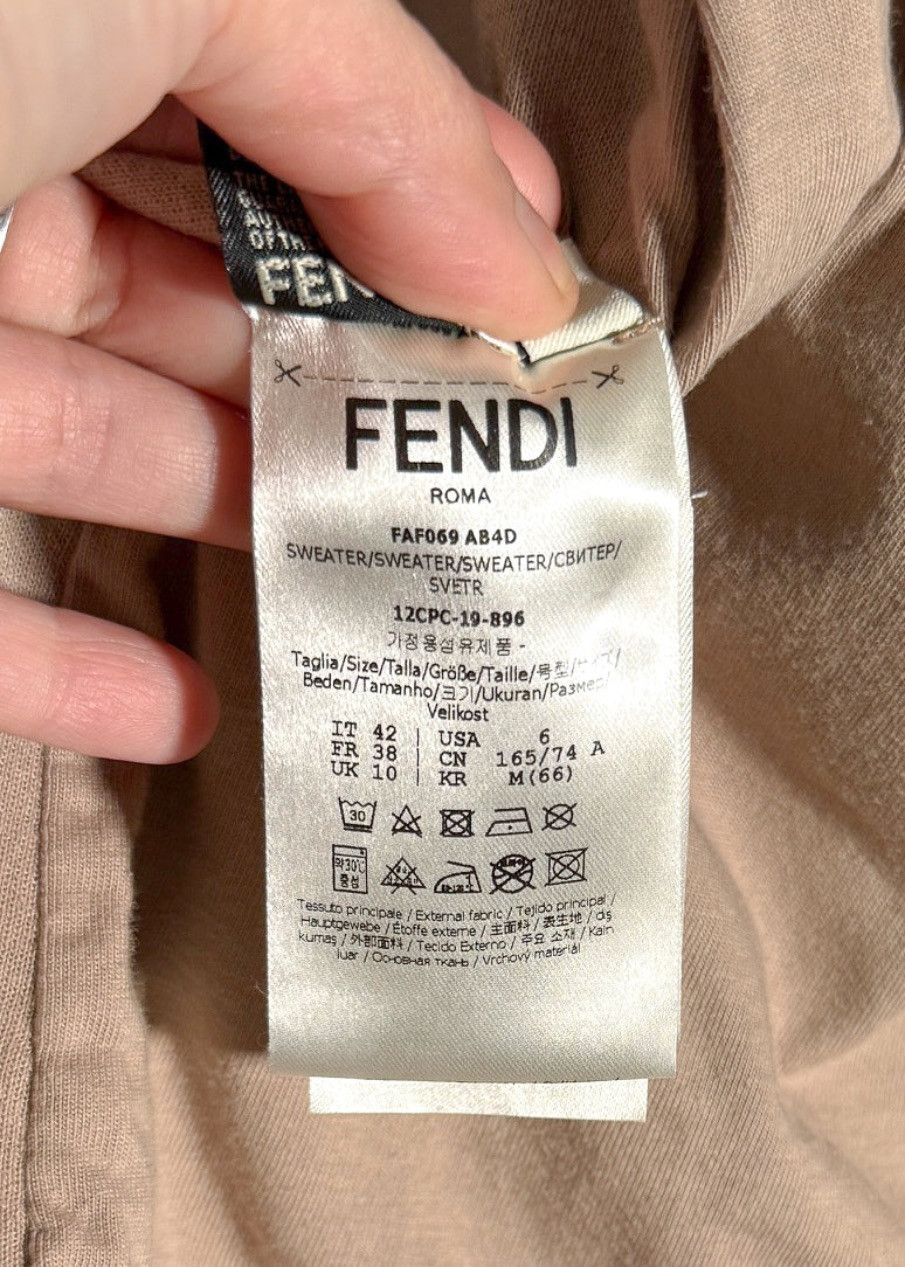 Fendi Fendi Beige Forever Fendi Zucca Sleeves Track Jacket Size L / US 10 / IT 46 - 12 Thumbnail