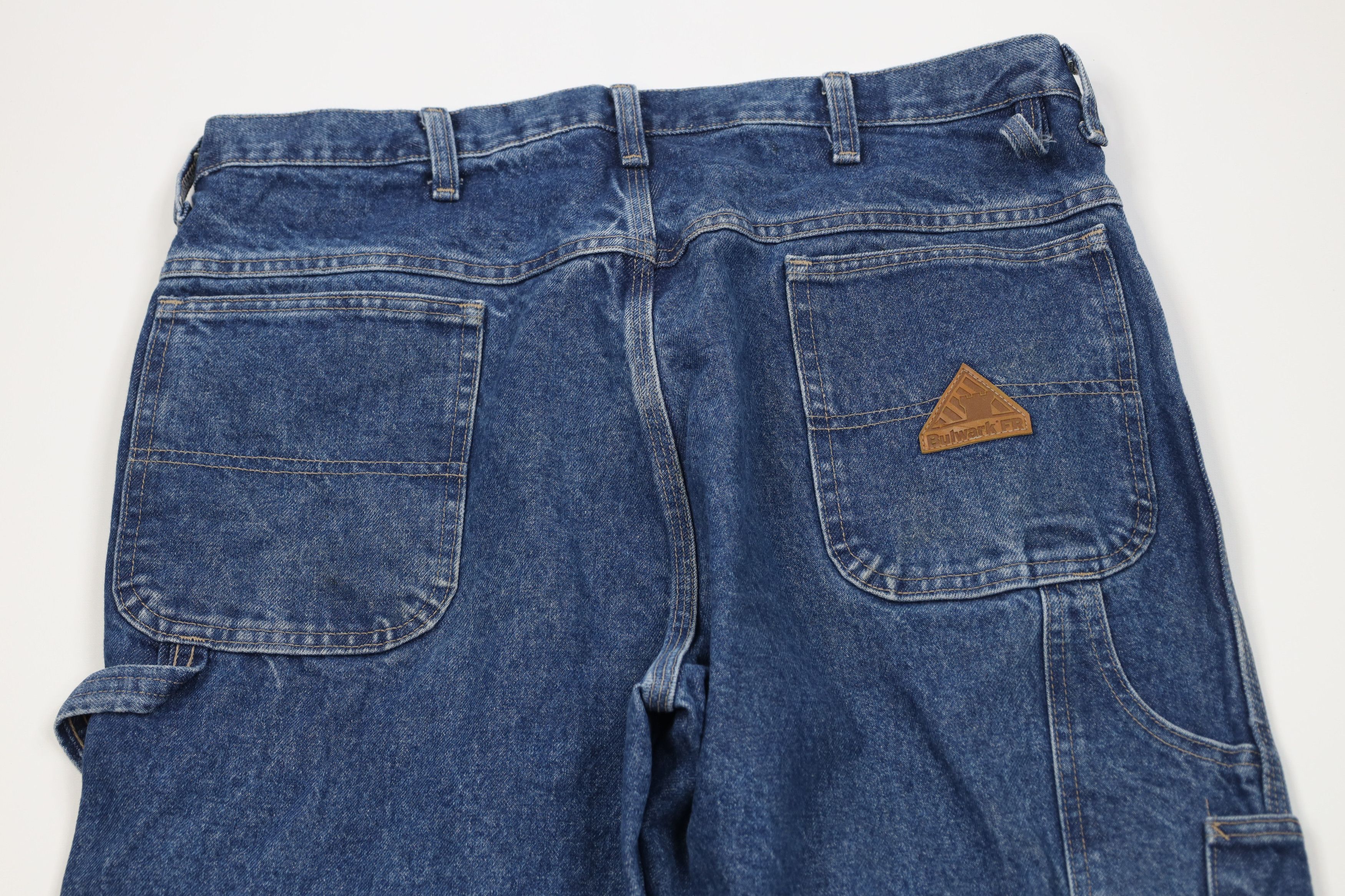 Vintage Vintage Bulwark FR Fire Flame Resistant Wide Leg Jeans Size US 38 / EU 54 - 11 Thumbnail