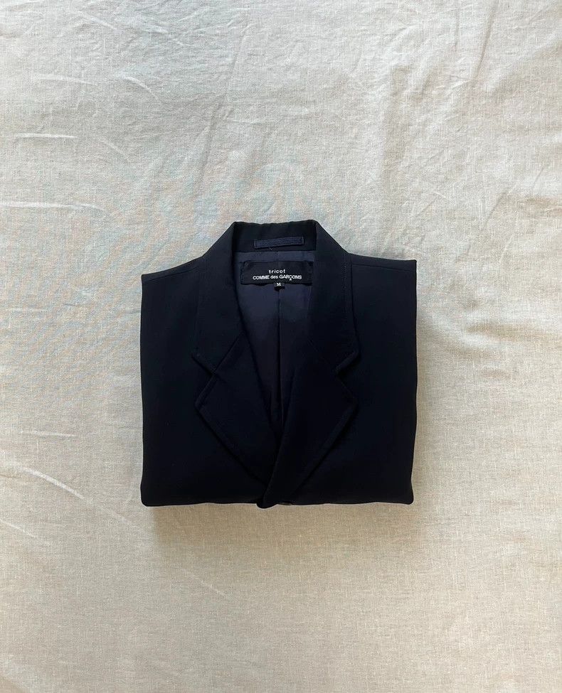Comme des Garcons Comme des Garcons Navy blue wool suit jacket Size M / US 6-8 / IT 42-44 - 1 Thumbnail