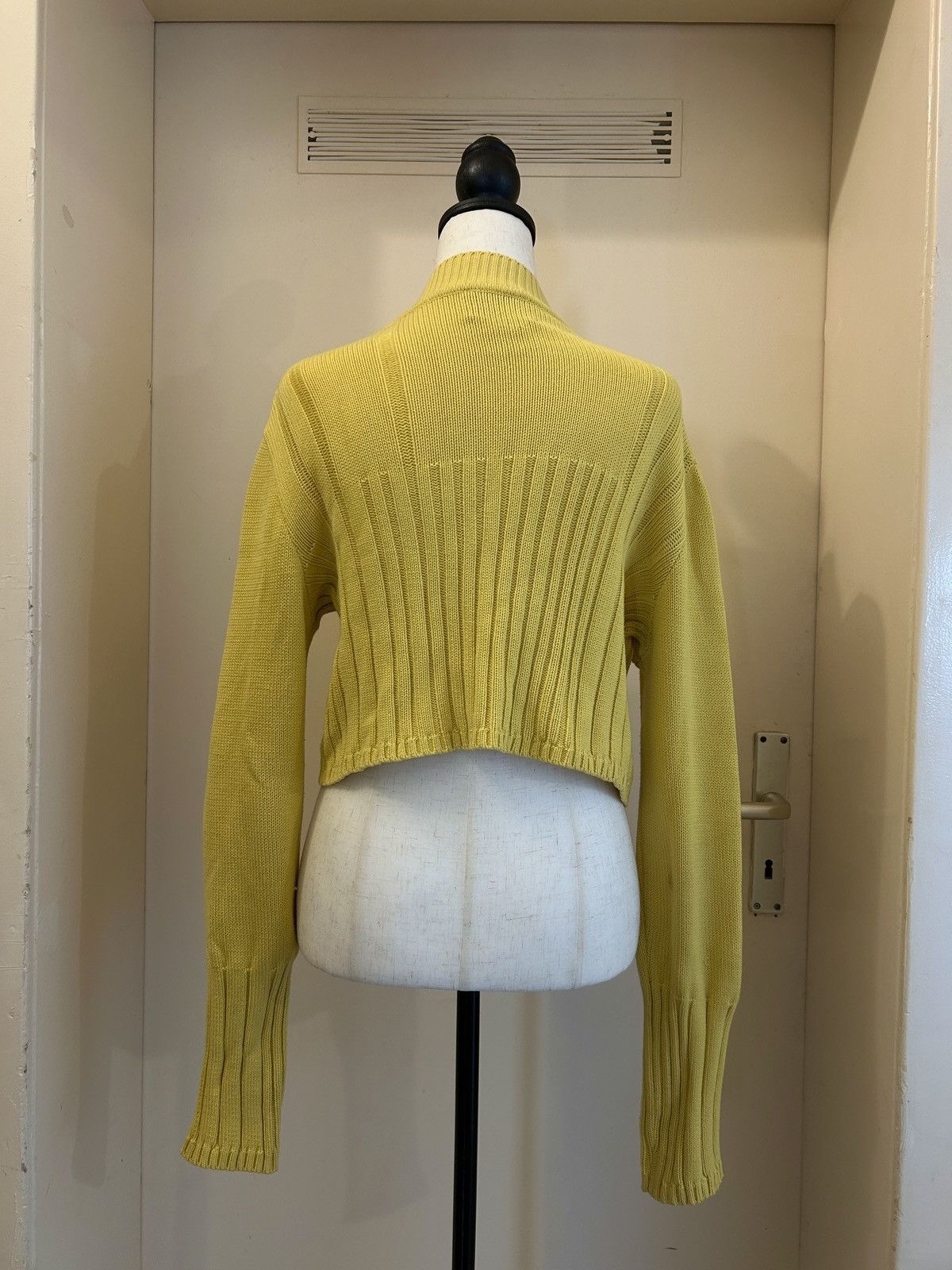 Dirk Bikkembergs S/S 1994 cropped cotton knit Size M / US 6-8 / IT 42-44 - 2 Thumbnail