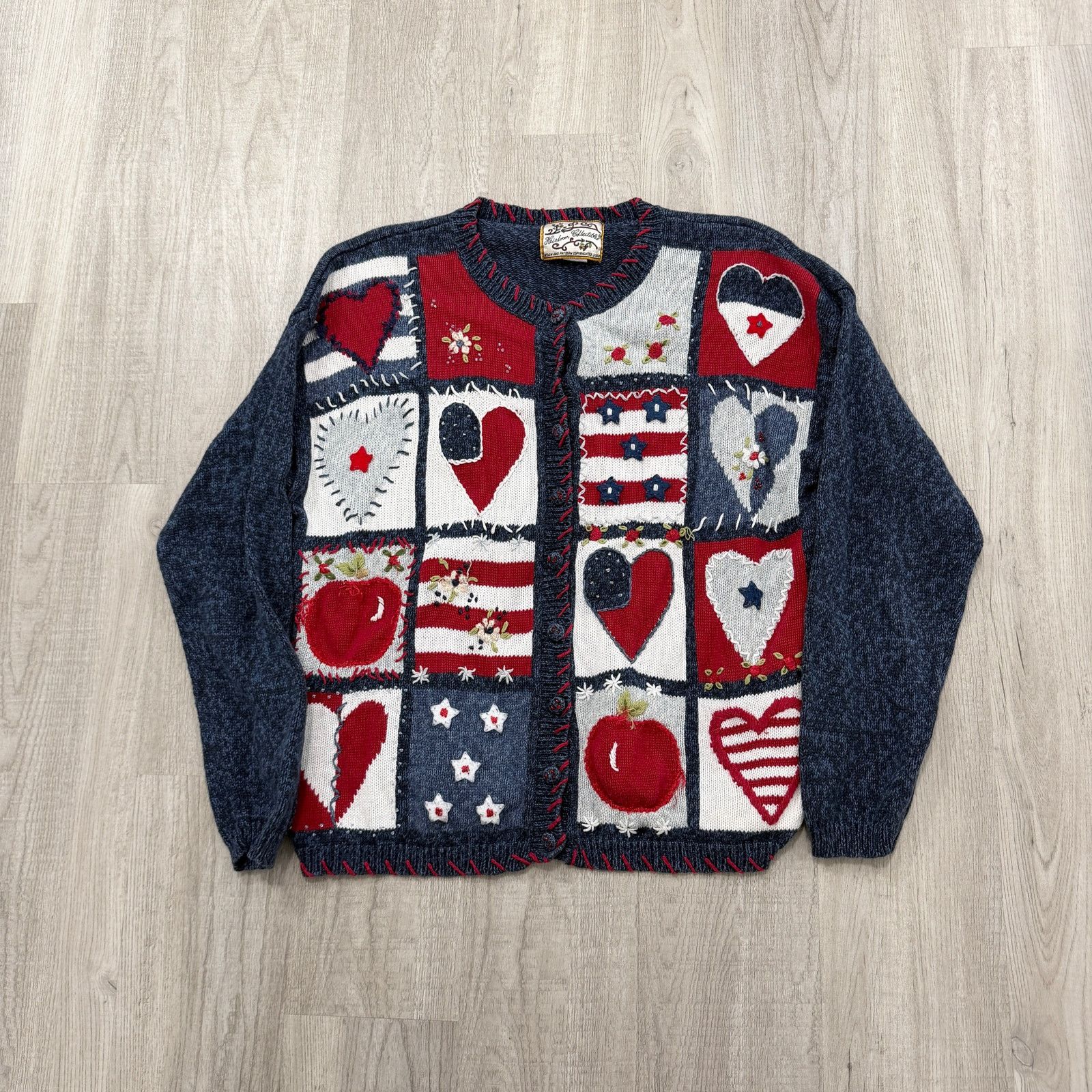 Vintage Vintage Heirloom Collectibles Cardigan Hearts Valentines Size M / US 6-8 / IT 42-44 - 1 Thumbnail