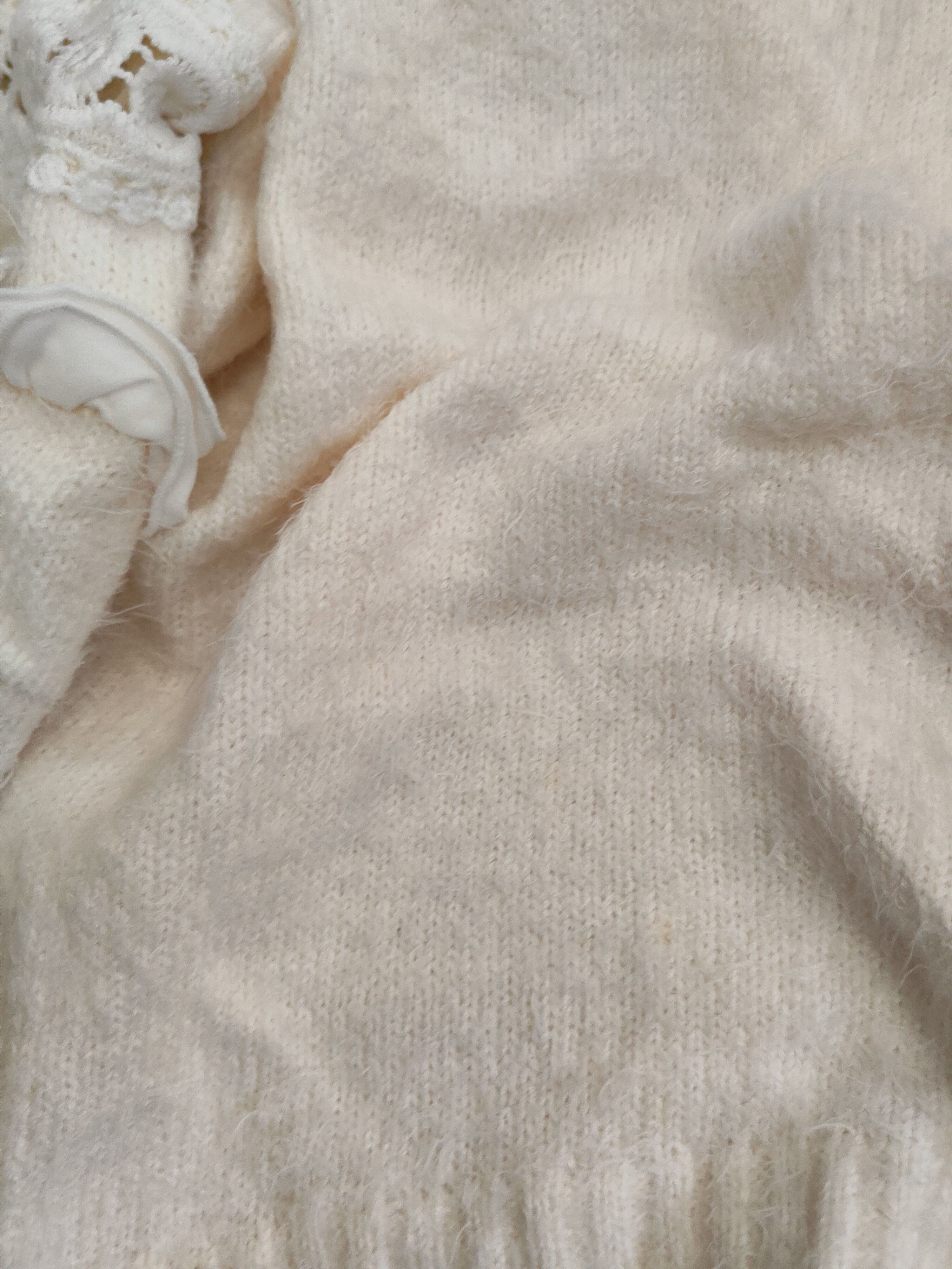 Japanese Brand DL Lilou de Chouchou Cream Fur Mohair Knitwear #46-520 Size M / US 6-8 / IT 42-44 - 13 Thumbnail