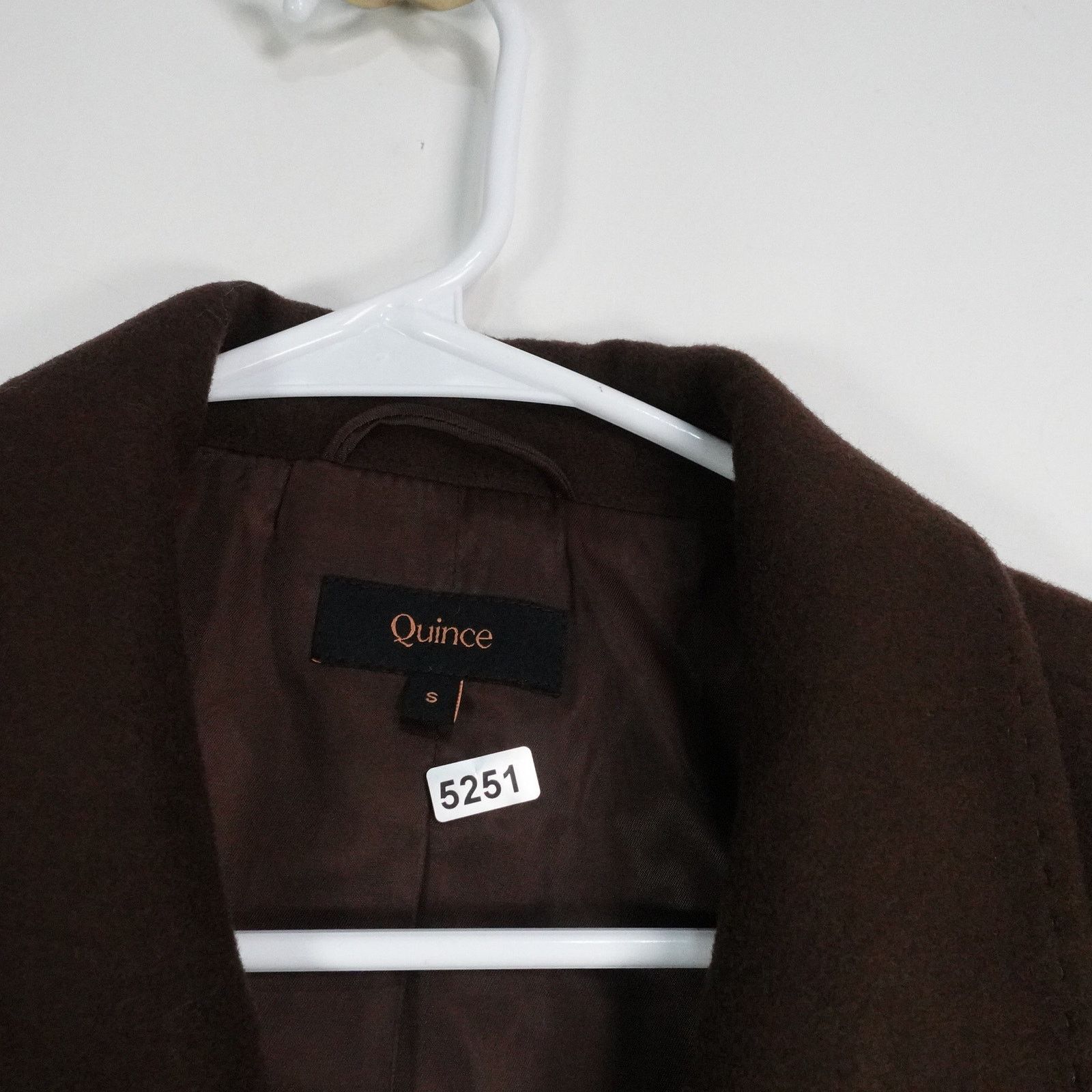 Quince NWOT Quince Small Italian Wool Double Breasted Coat Brown Size S / US 4 / IT 40 - 9 Thumbnail