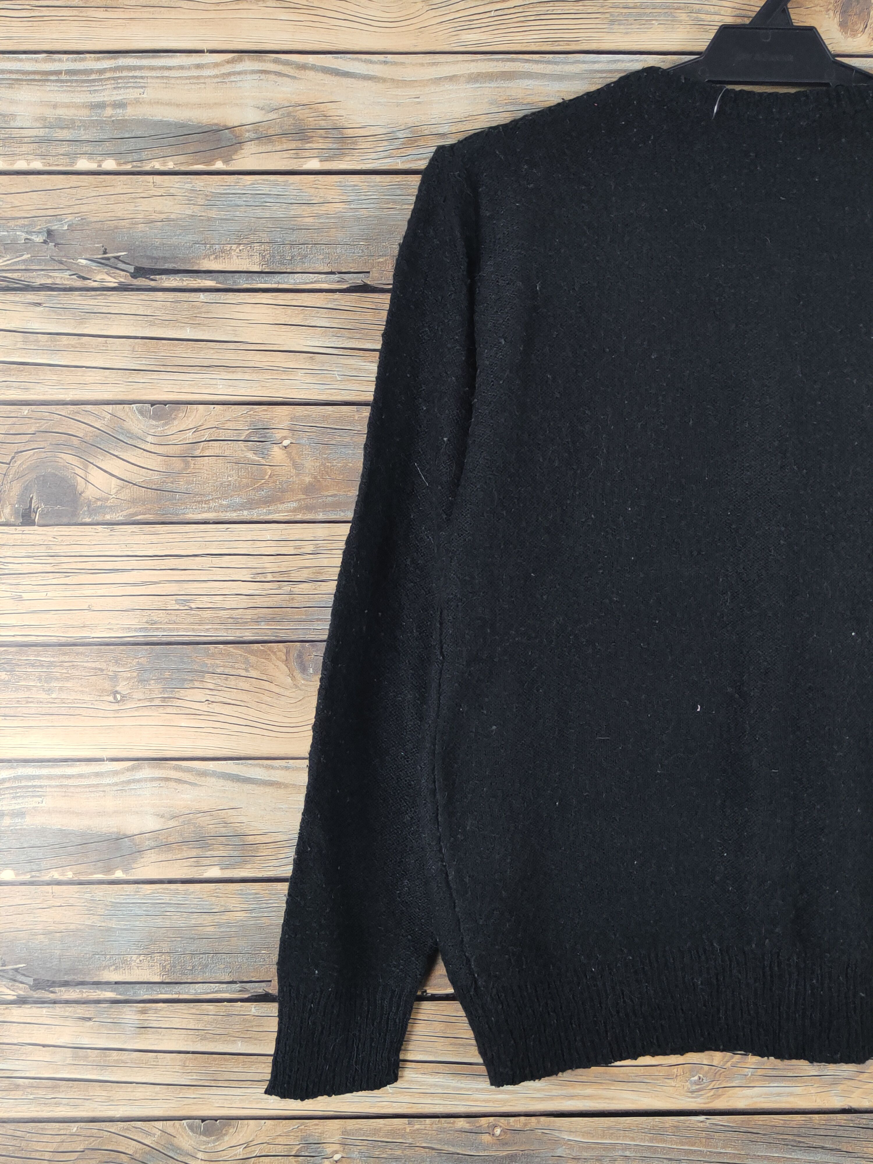 Homespun Knitwear × Japanese Brand Japanese Brand Black Knitwear Cardigan #W1766 Size M / US 6-8 / IT 42-44 - 8 Thumbnail