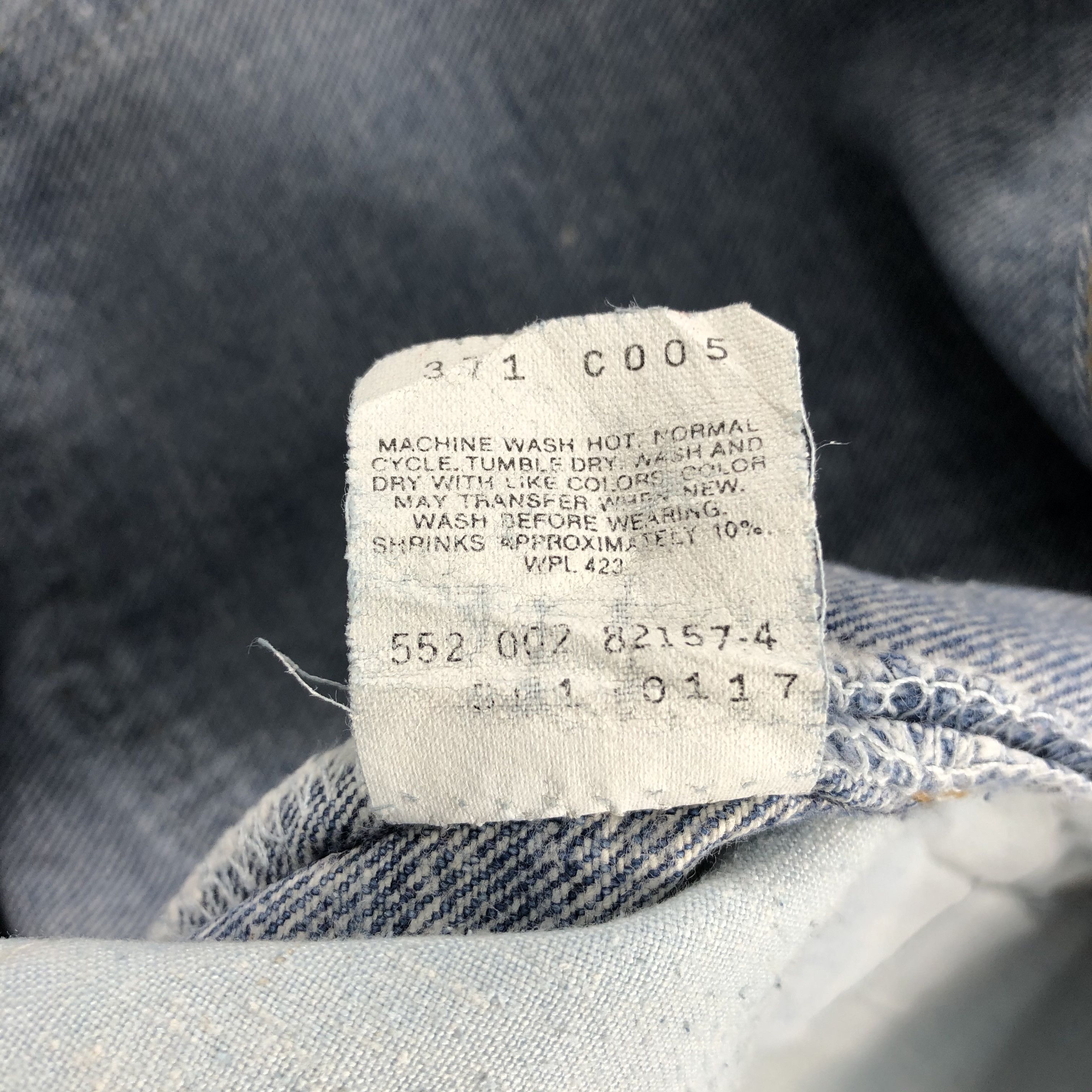 Levi's × Vintage Vintage 90s Light Wash Levis 501 Jeans-JM866 Size US 43 - 11 Thumbnail