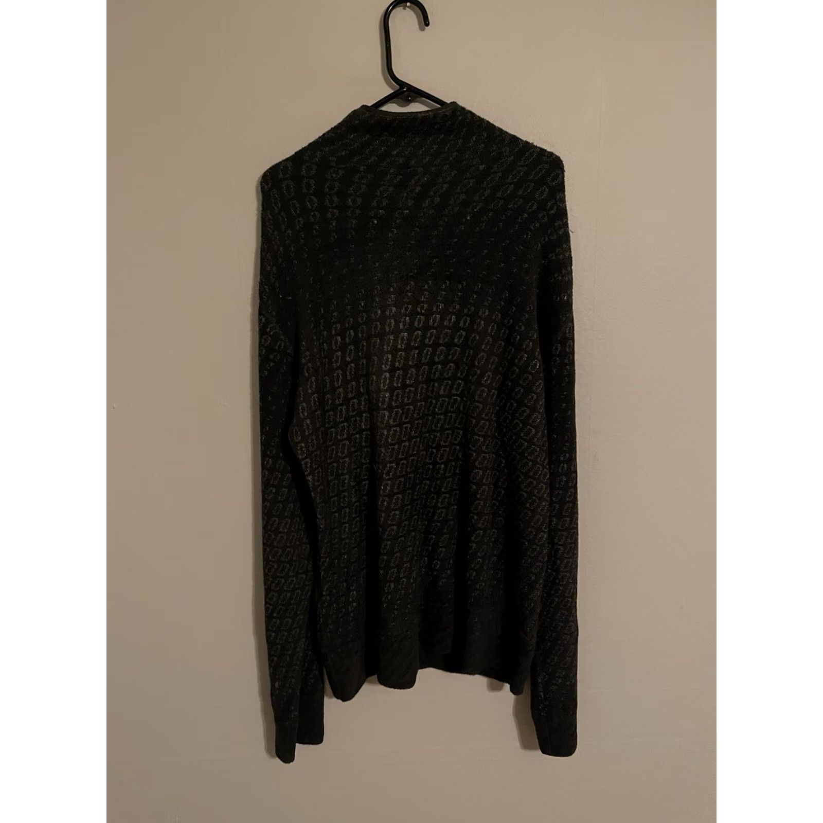 Armani VINTAGE Armani Collezioni Sweater Mens M Gray Italy Dark Geometric Roll Neck Men Size US M / EU 48-50 / 2 - 4 Thumbnail