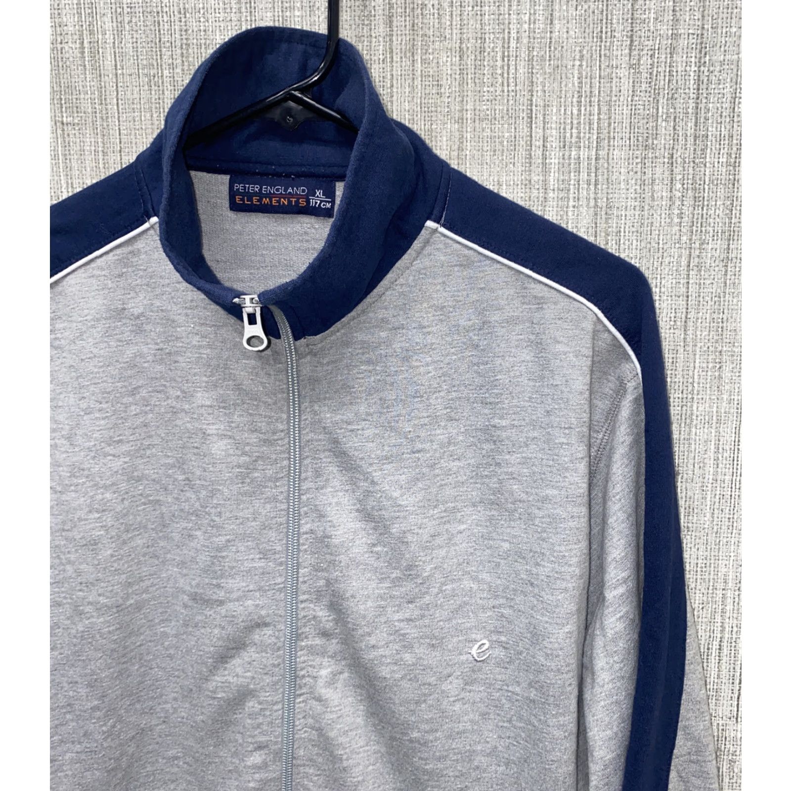 Vintage Peter England Elements Jacket Full Zip XL Gray/Blue Womens Size XL / US 12-14 / IT 48-50 - 2 Thumbnail