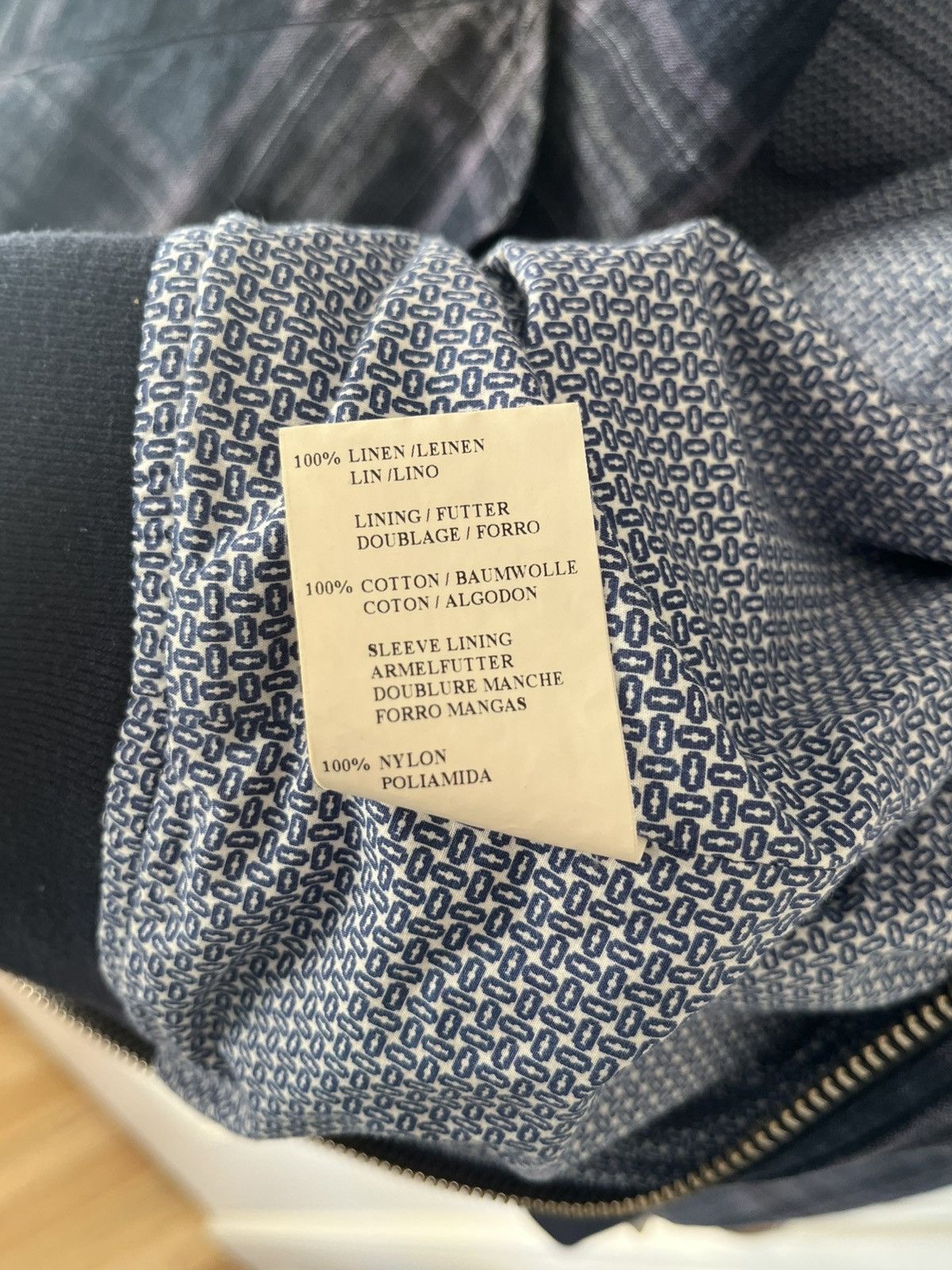 Michael Bastian Linen Harrington-Style Jacket Size US M / EU 48-50 / 2 - 5 Thumbnail