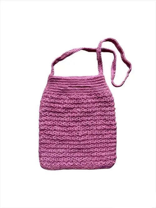 Other Handmade Knit Crochet Bag Vintage Avant Garde Style Size ONE SIZE - 2 Thumbnail