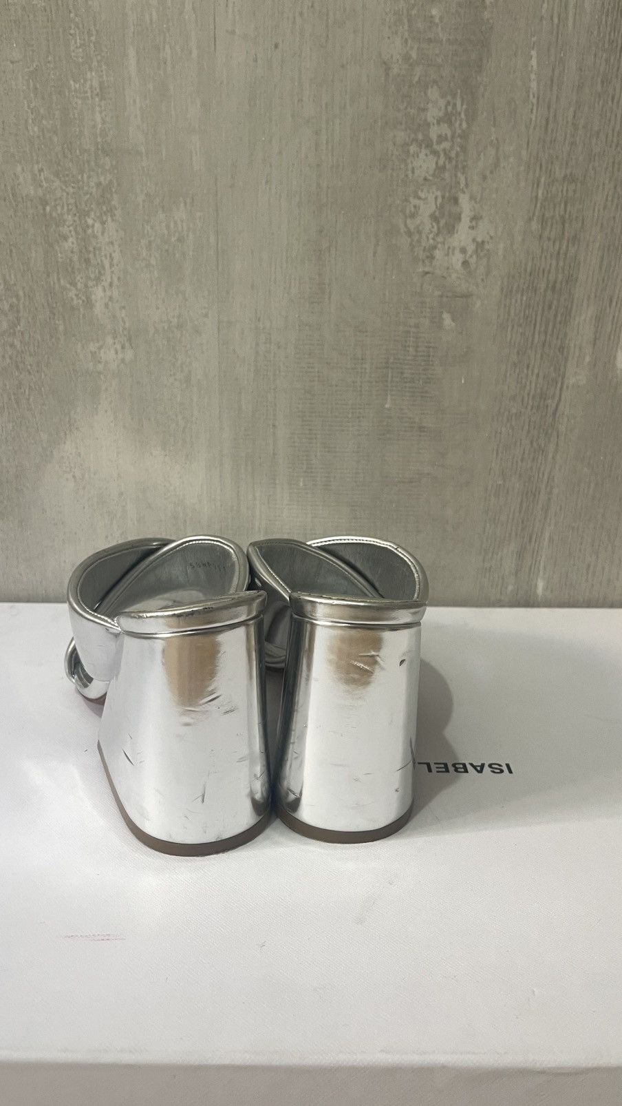 Maison Margiela Maison margiela silver crossover heels Size US 7 / IT 37 - 12 Thumbnail