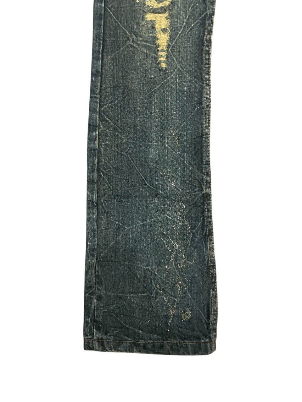 Hysteric Glamour × If Six Was Nine × Tornado Mart Glad News Y2K Rusty Trash Jean Size 30" / US 8 / IT 44 - 4 Thumbnail