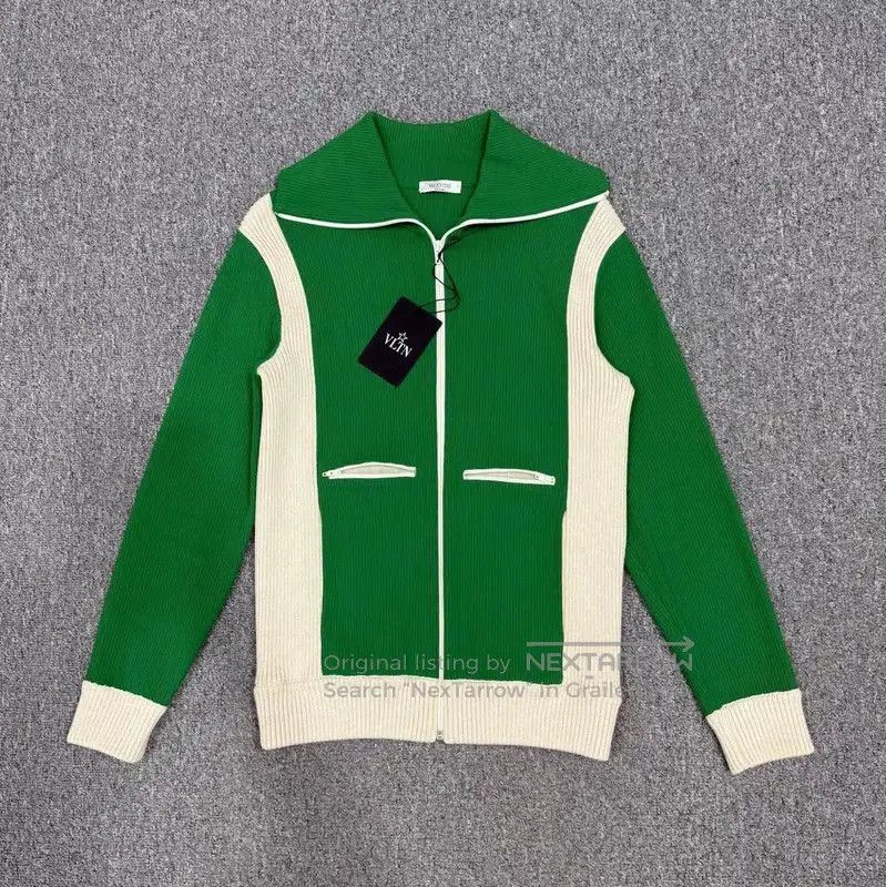 Valentino Valentino Green Cotton Men's Jacket . Size US M / EU 48-50 / 2 - 1 Thumbnail
