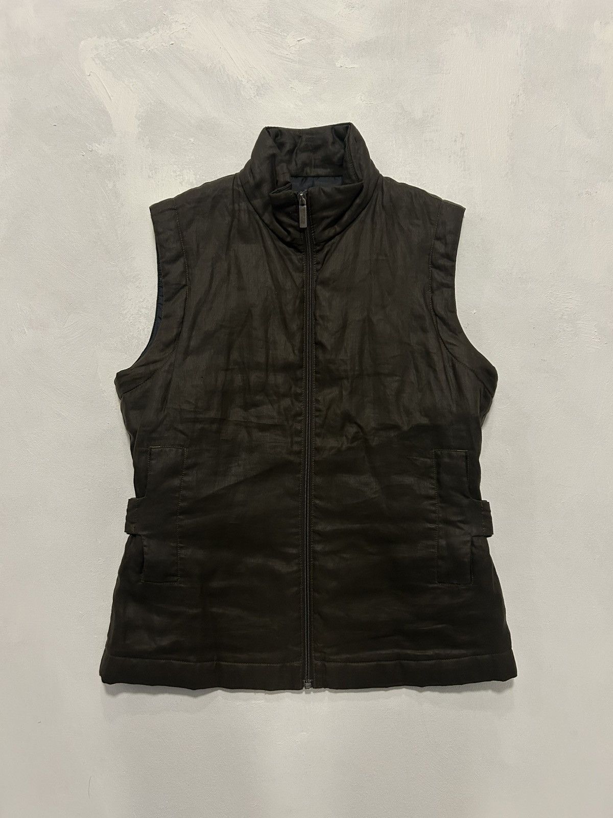 Dirk Bikkembergs Dirk Bikkemberg Buckle Waxed Vest Size US M / EU 48-50 / 2 - 1 Thumbnail