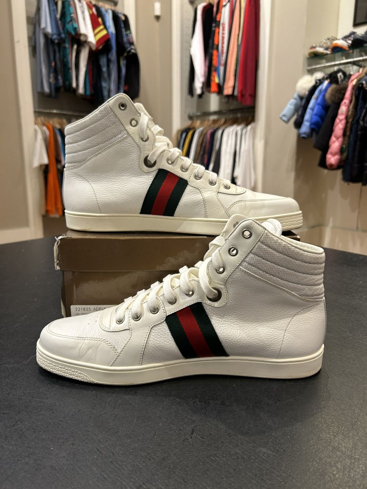 Gucci Gucci High Top Sneakers White Size US 10 / EU 43 - 2 Thumbnail