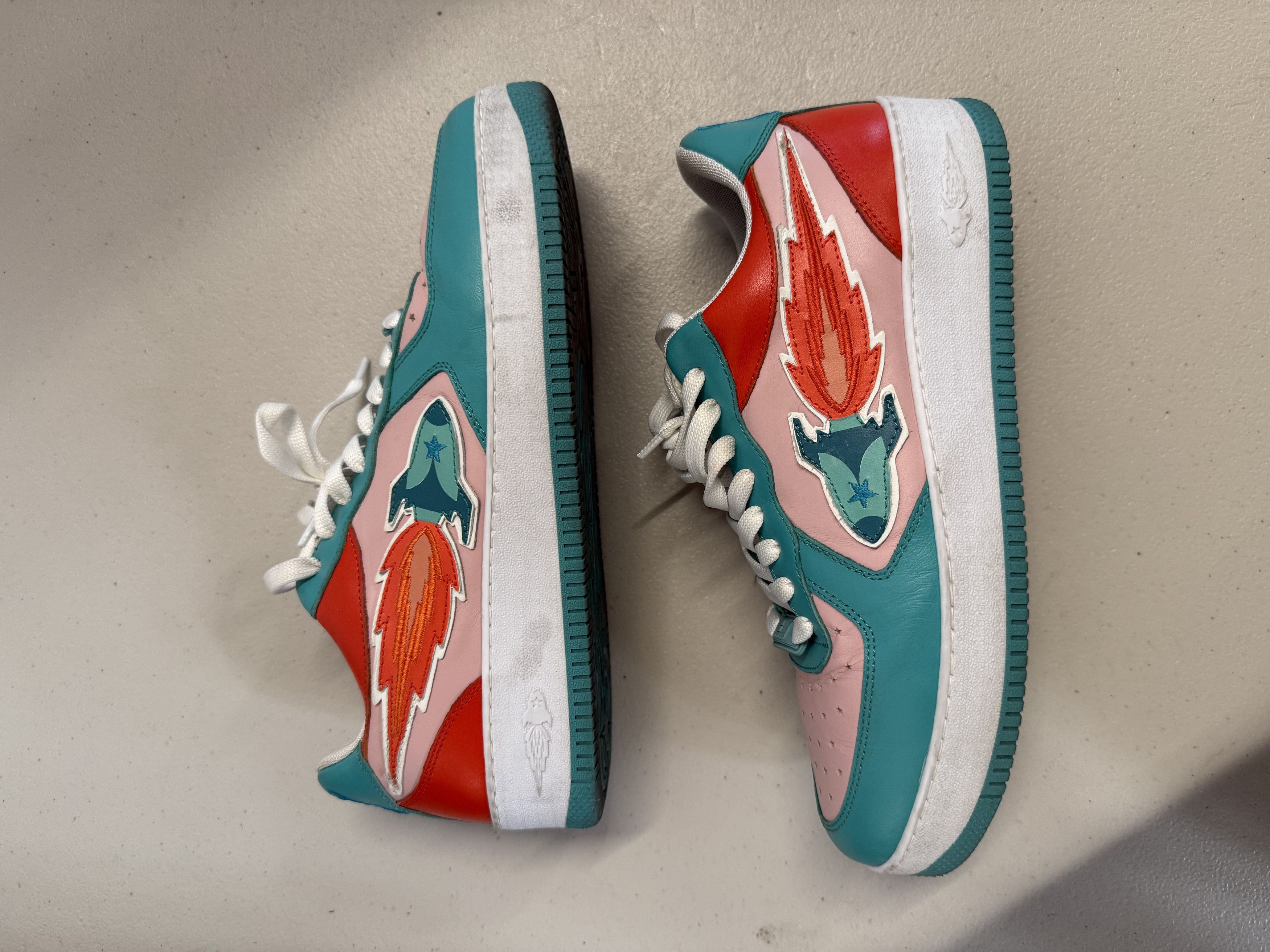 Other Enterprise Japan Low Sneakers 'Pink/Water/Orange' Size US 9 / EU 42 - 2 Thumbnail