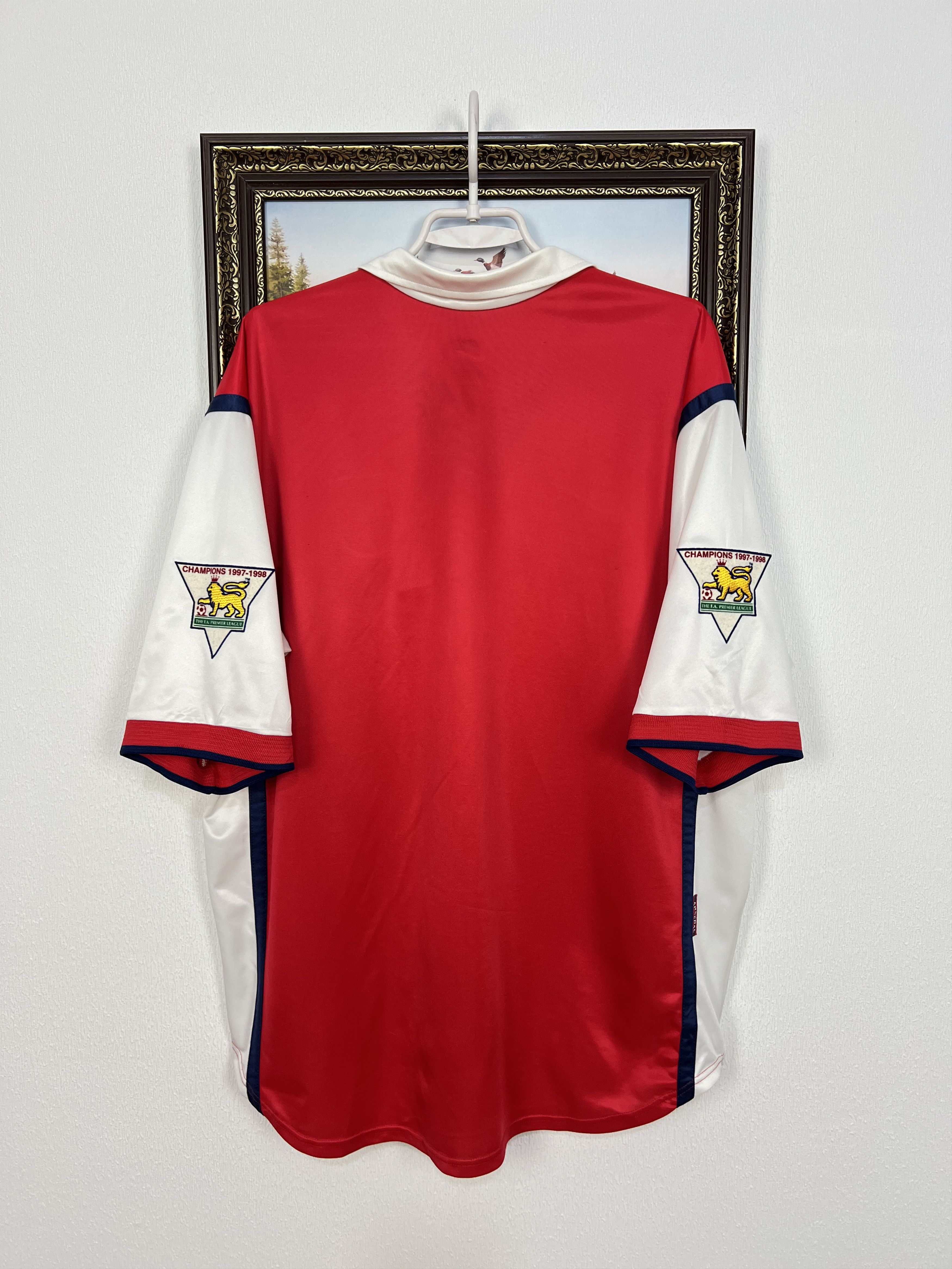 Nike Arsenal Home football shirt 1998 Soccer Nike Jersey Mens Size US XL / EU 56 / 4 - 14 Thumbnail
