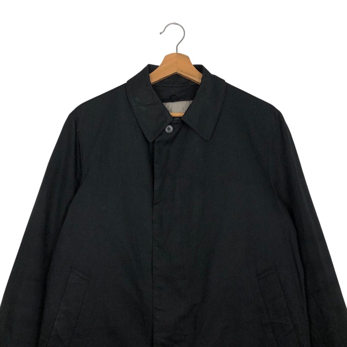 Japanese Brand SHIPS Archival Noir Tech-Twill Overcoat Issey Miyake Size US M / EU 48-50 / 2 - 4 Thumbnail