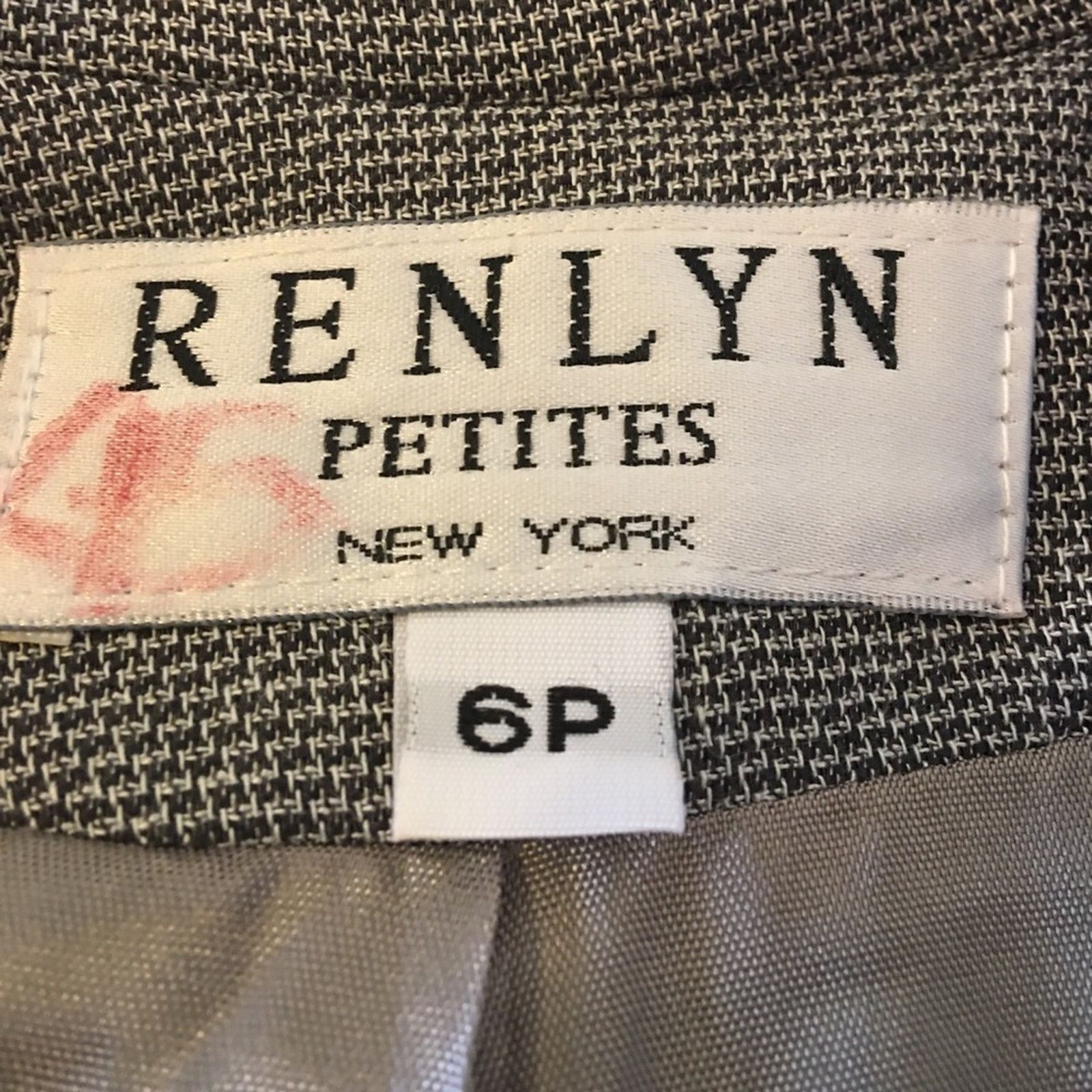 Other Vintage Renlyn New York Petites Gray pant suit 6P Size M / US 6-8 / IT 42-44 - 12 Thumbnail
