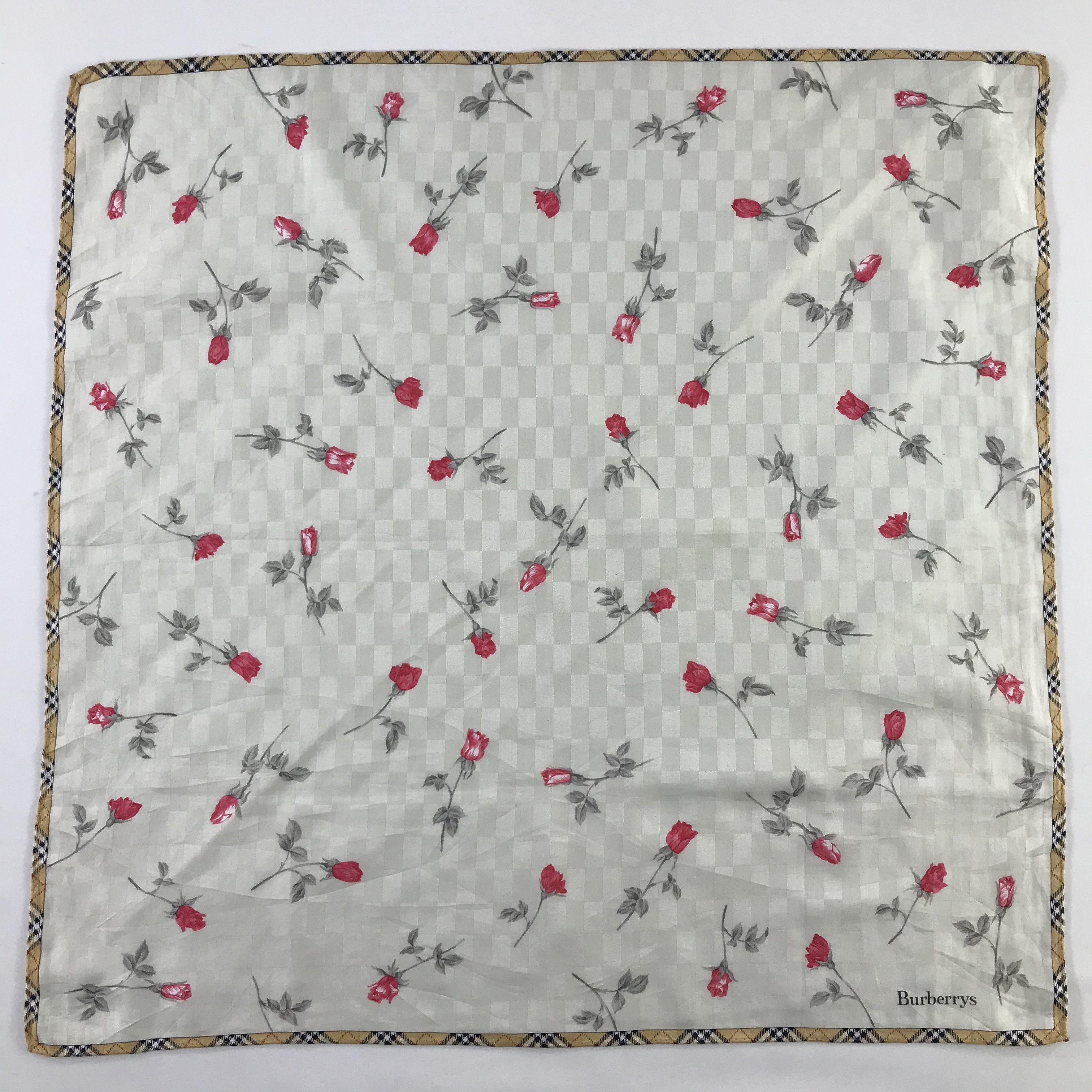 Burberry × Vintage Burberry Bandana / Handkerchief / Neckerchief - S1000 Size ONE SIZE - 1 Thumbnail