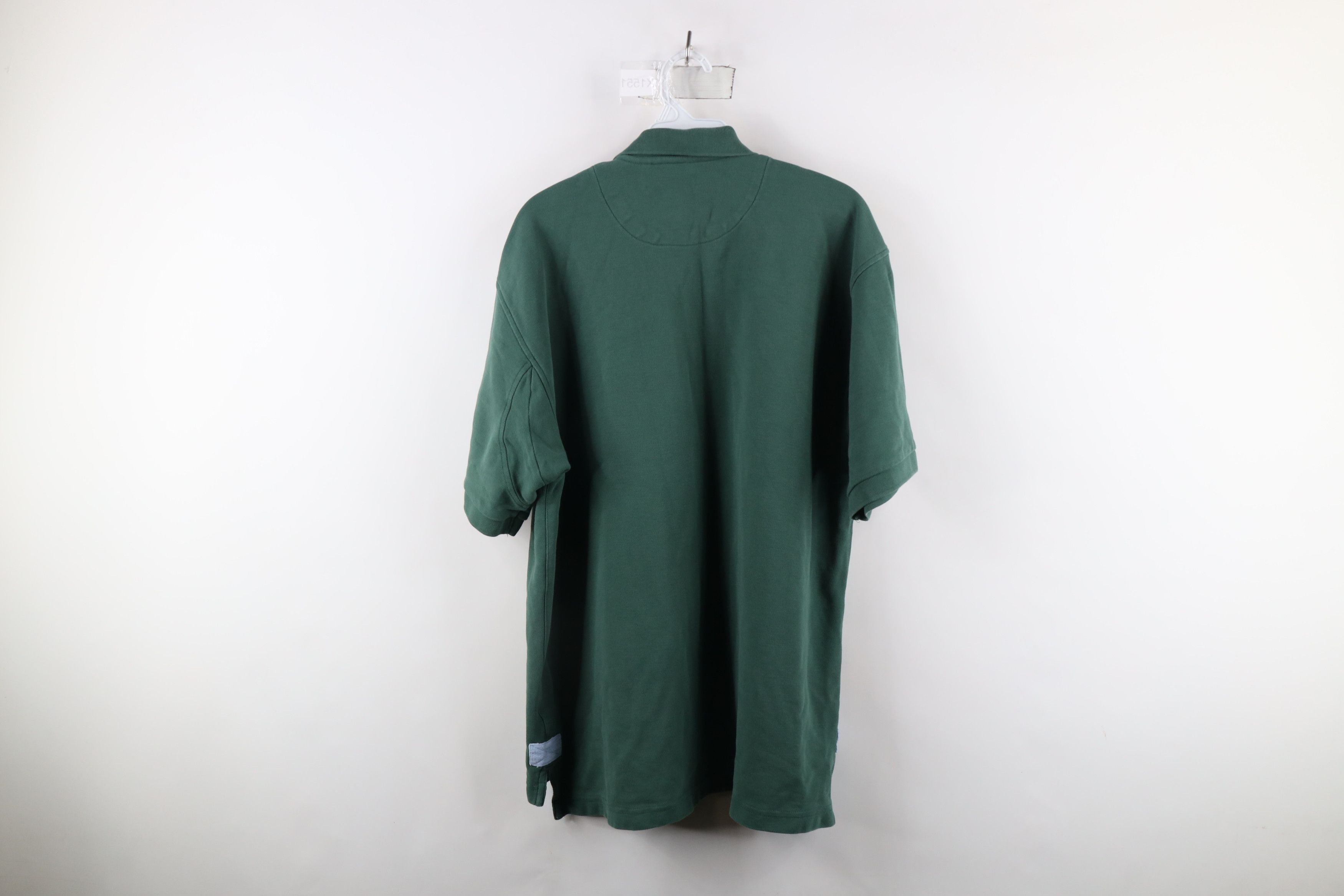 Orvis × Vintage Vintage Orvis Heavyweight Collared Polo Shirt Green Cotton Size US L / EU 52-54 / 3 - 12 Thumbnail