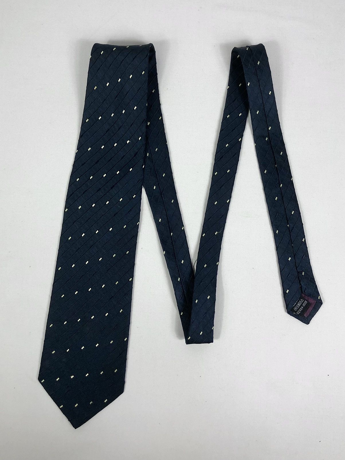 Balenciaga Rare Balenciaga Embossed Silk Tie Size ONE SIZE - 2 Thumbnail