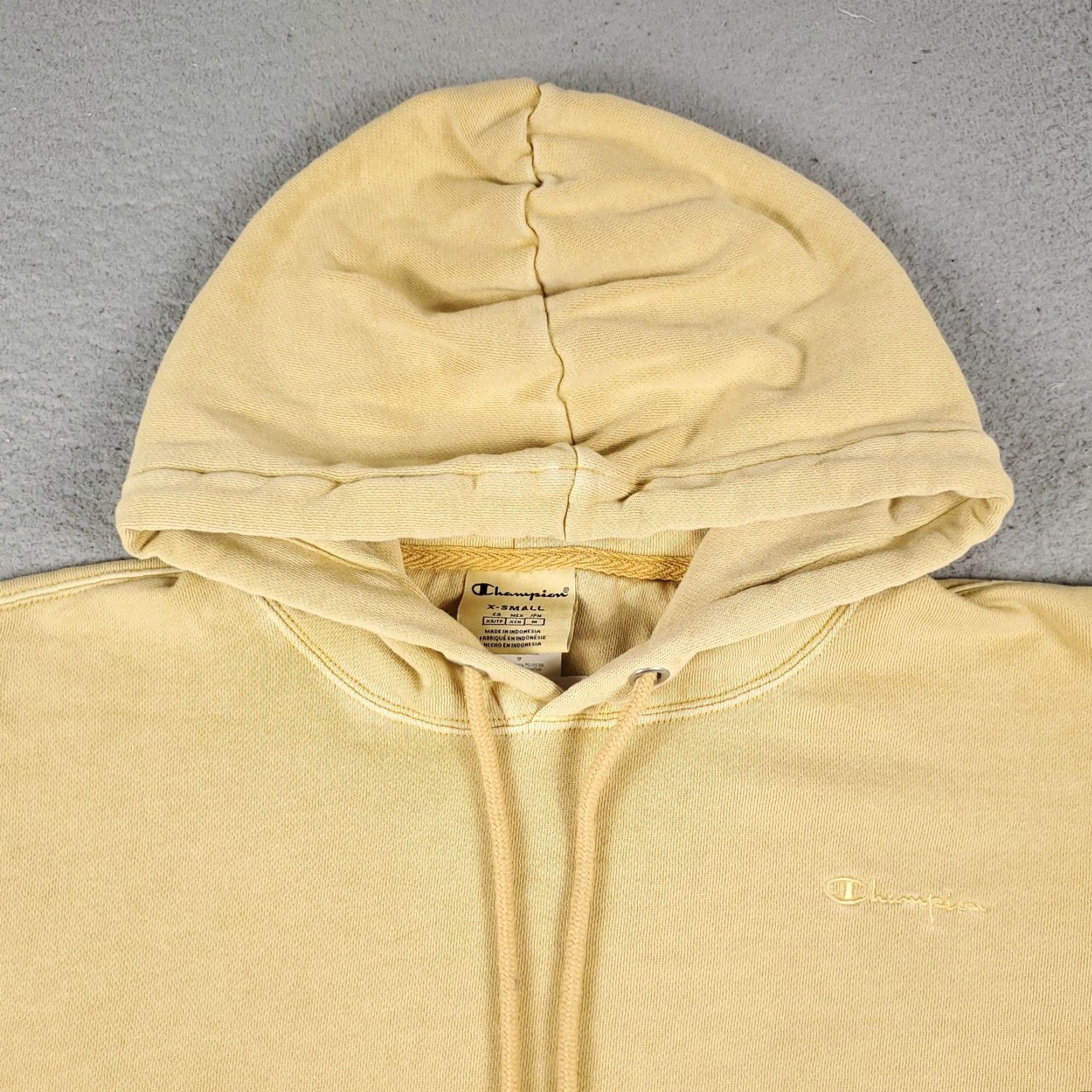 Champion Champion Hoodie Adult XS Yellow Pullover Long Sleeve Sweatshirt Sports Mens Size US XS / EU 42 / 0 - 3 Thumbnail