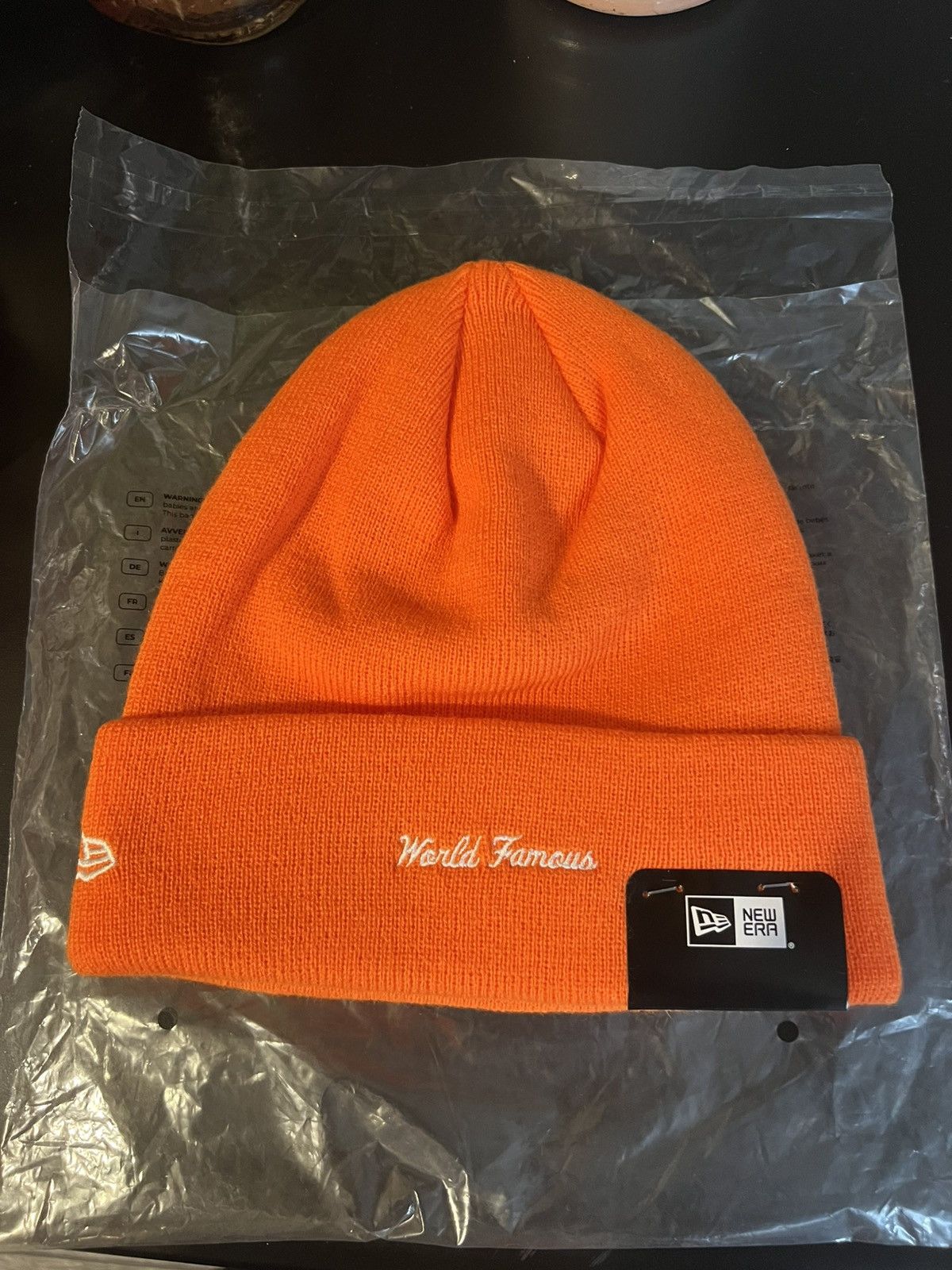 Supreme Supreme New Era Box Logo Beanie Orange FW24 Size ONE SIZE - 2 Thumbnail