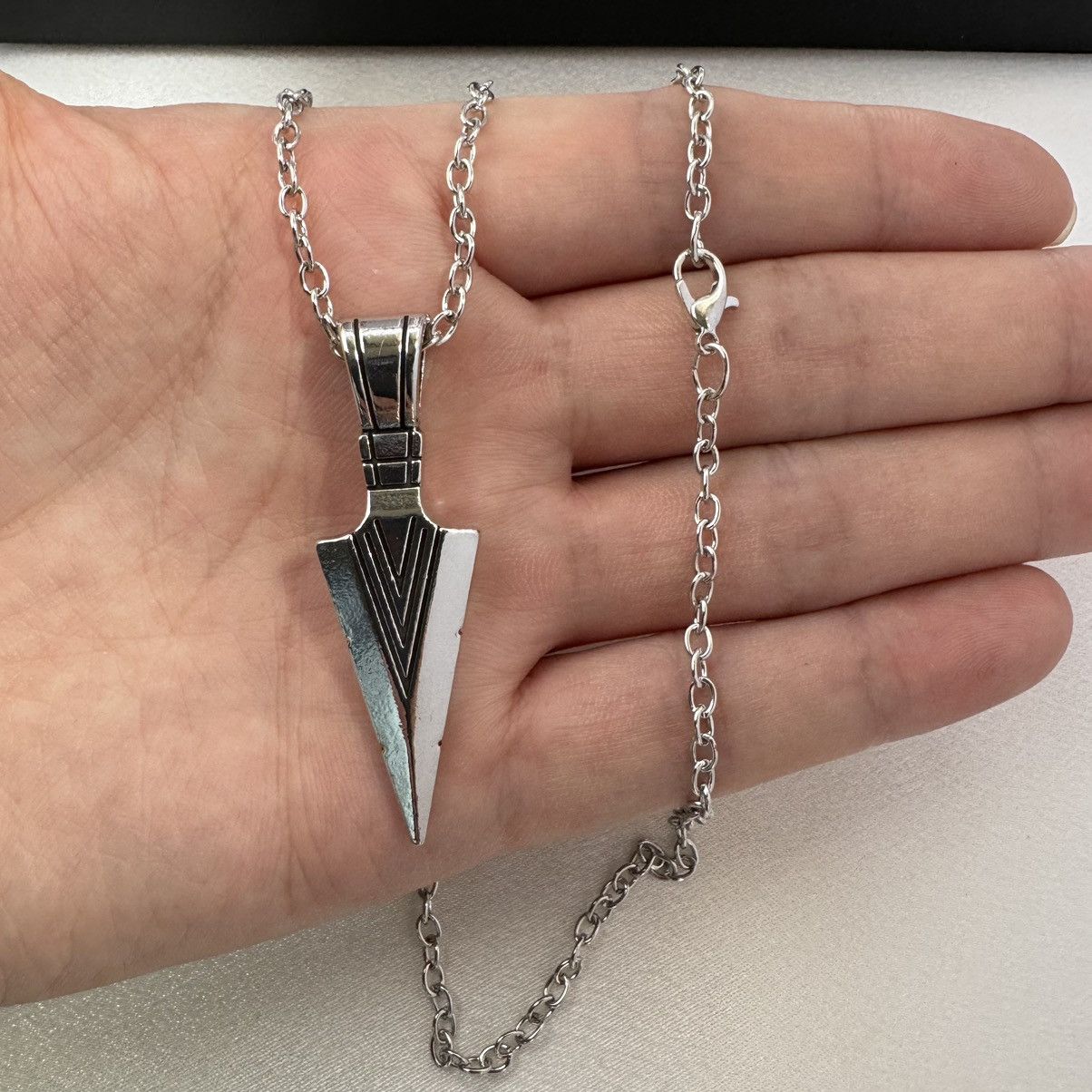 Other Geometric Triangle Cone Pendant Necklace for Men Women Size ONE SIZE - 3 Thumbnail