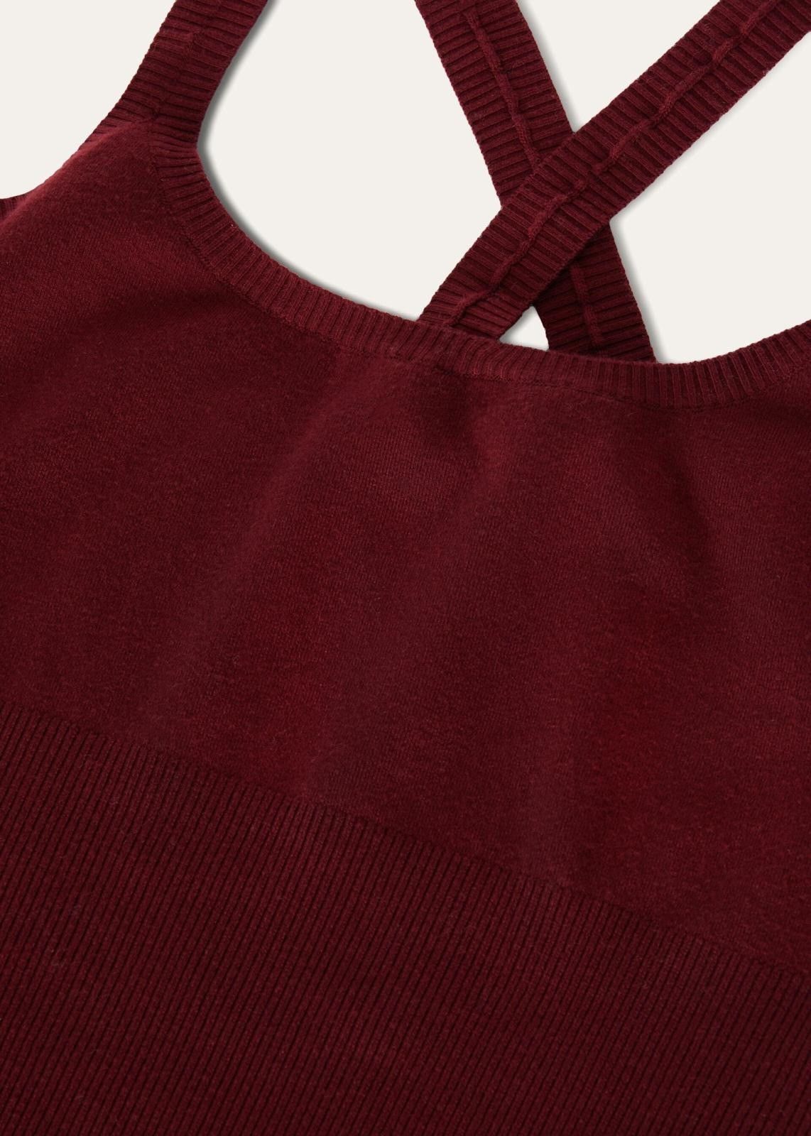 Loro Piana o1srvl11e1124 Cocooning Crossed Straps Skinny Fit Tank Top Size S / US 4 / IT 40 - 3 Thumbnail