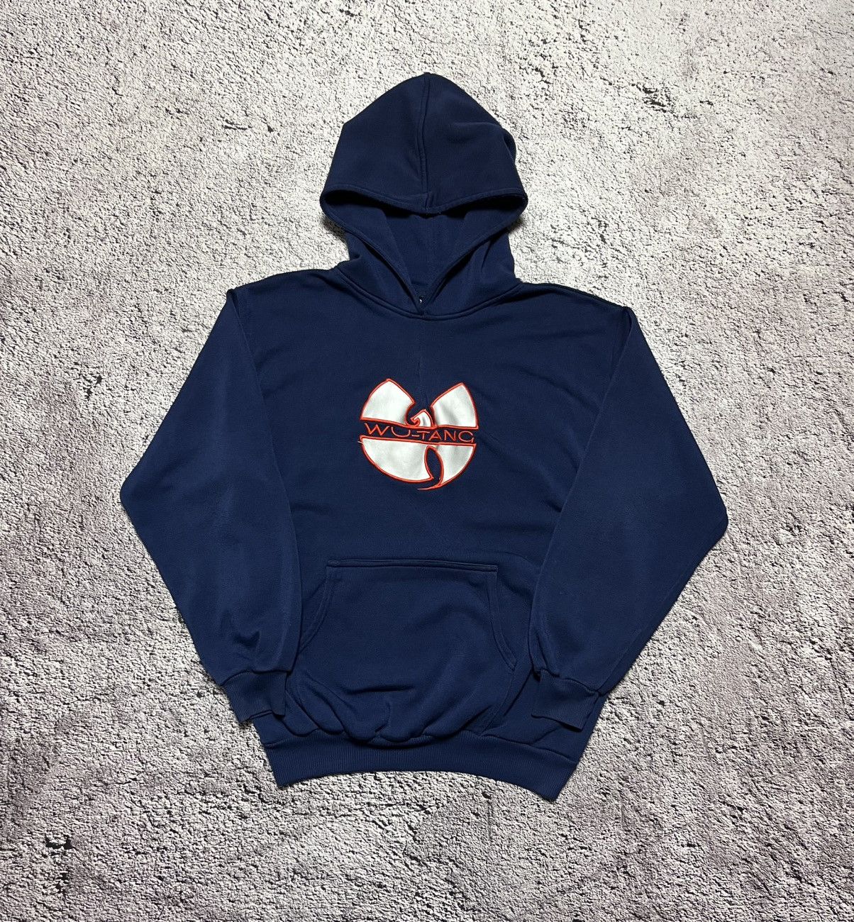 Wu-Tang Clan Vintage Wu-Tang Clan Hoodie Big Logo Navy Size 2XL Size US XXL / EU 58 / 5 - 1 Thumbnail