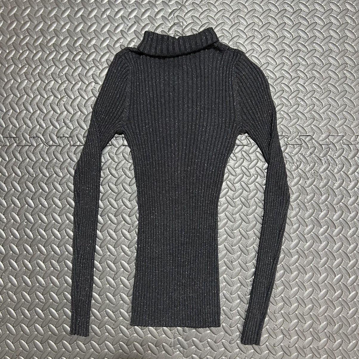 Express Express Turtleneck Sweater Metallic Shimmer Sparkle Small Size S / US 4 / IT 40 - 9 Thumbnail