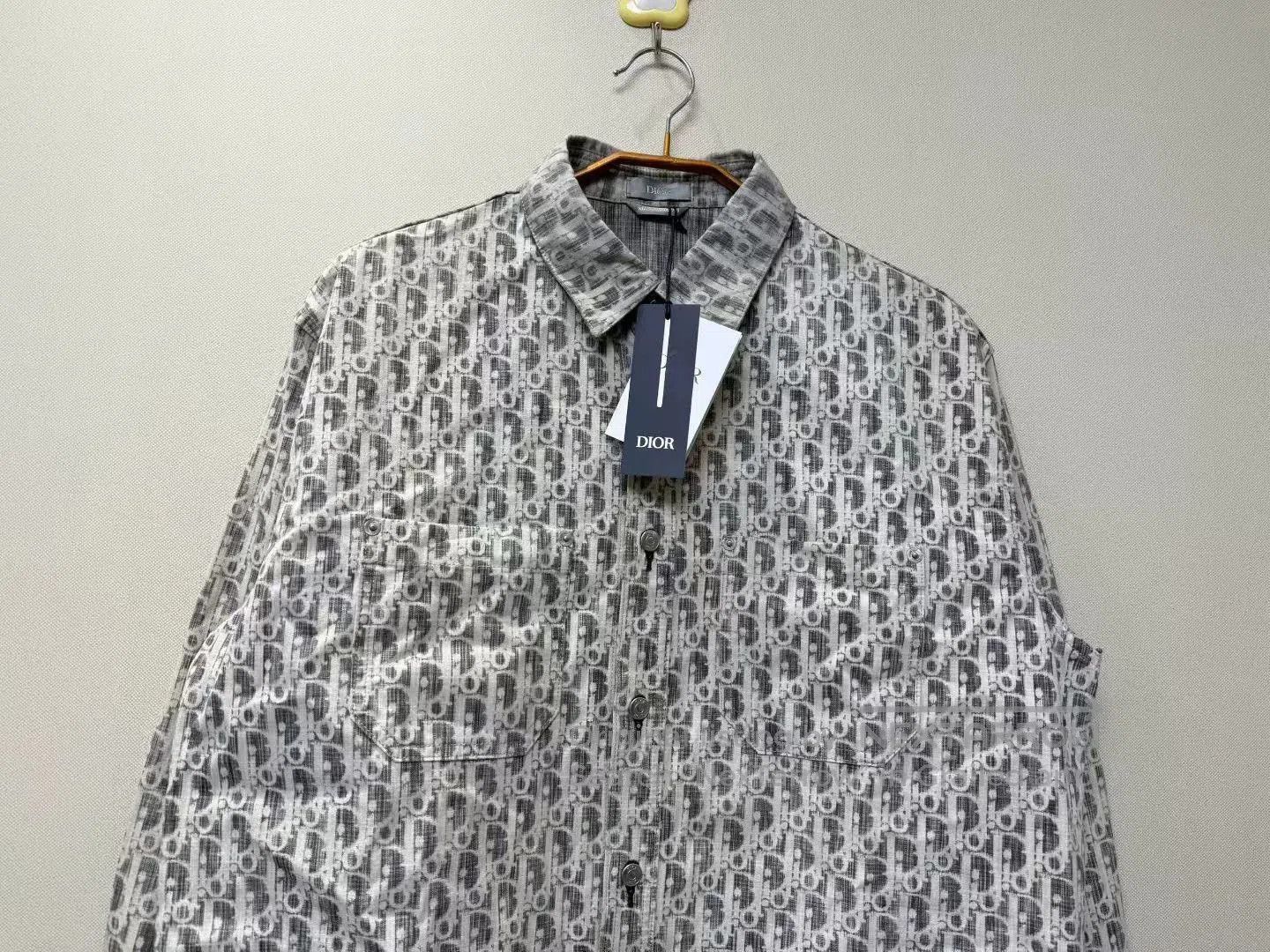 Dior DIOR Black White Logo Denim Shirt Jacket. Size US XXS / EU 40 - 2 Thumbnail