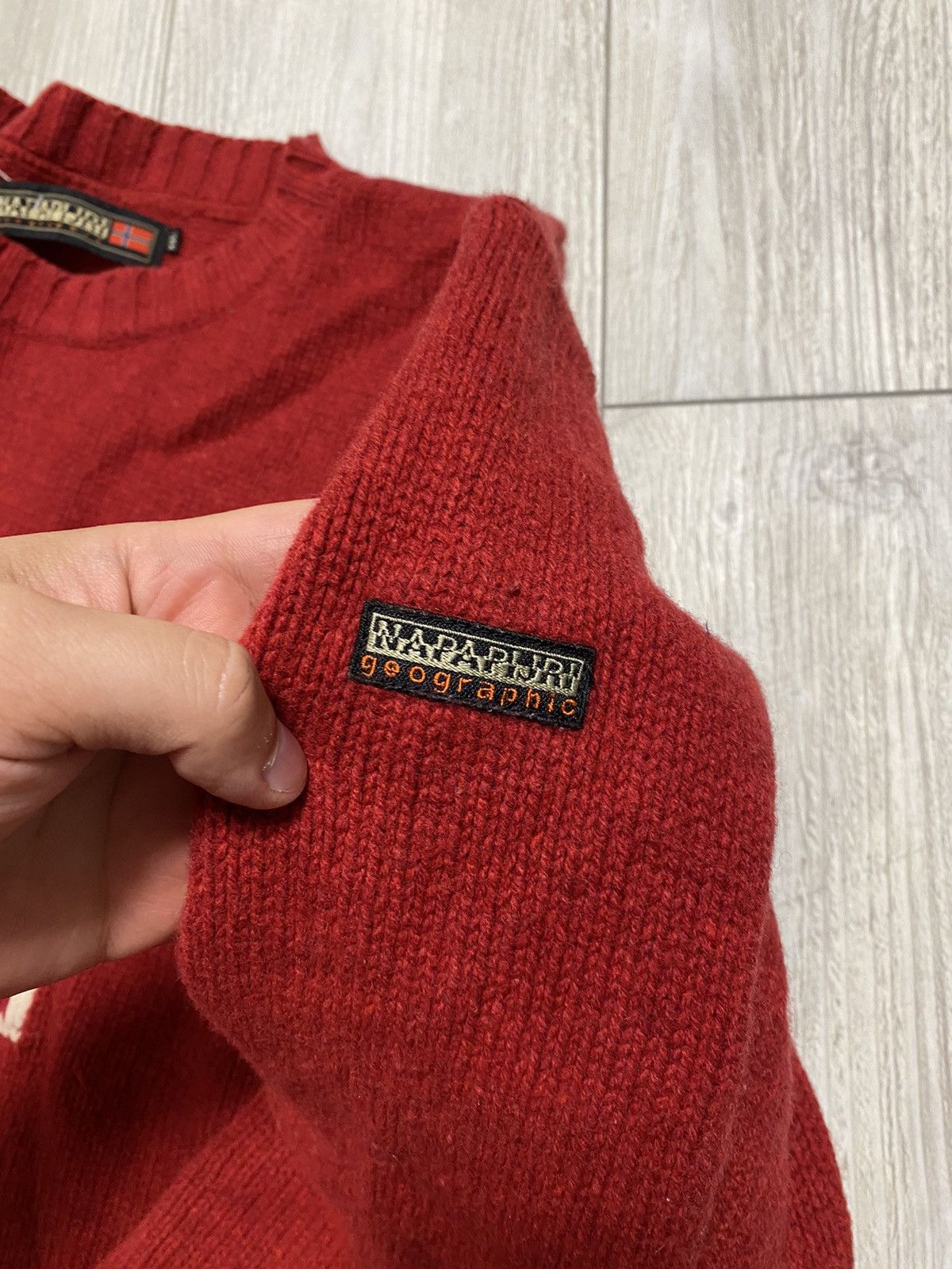 Napapijri Vintage Napapijri 90’s Norway Flag Wool Knit Sweater Size US XXL / EU 58 / 5 - 3 Thumbnail