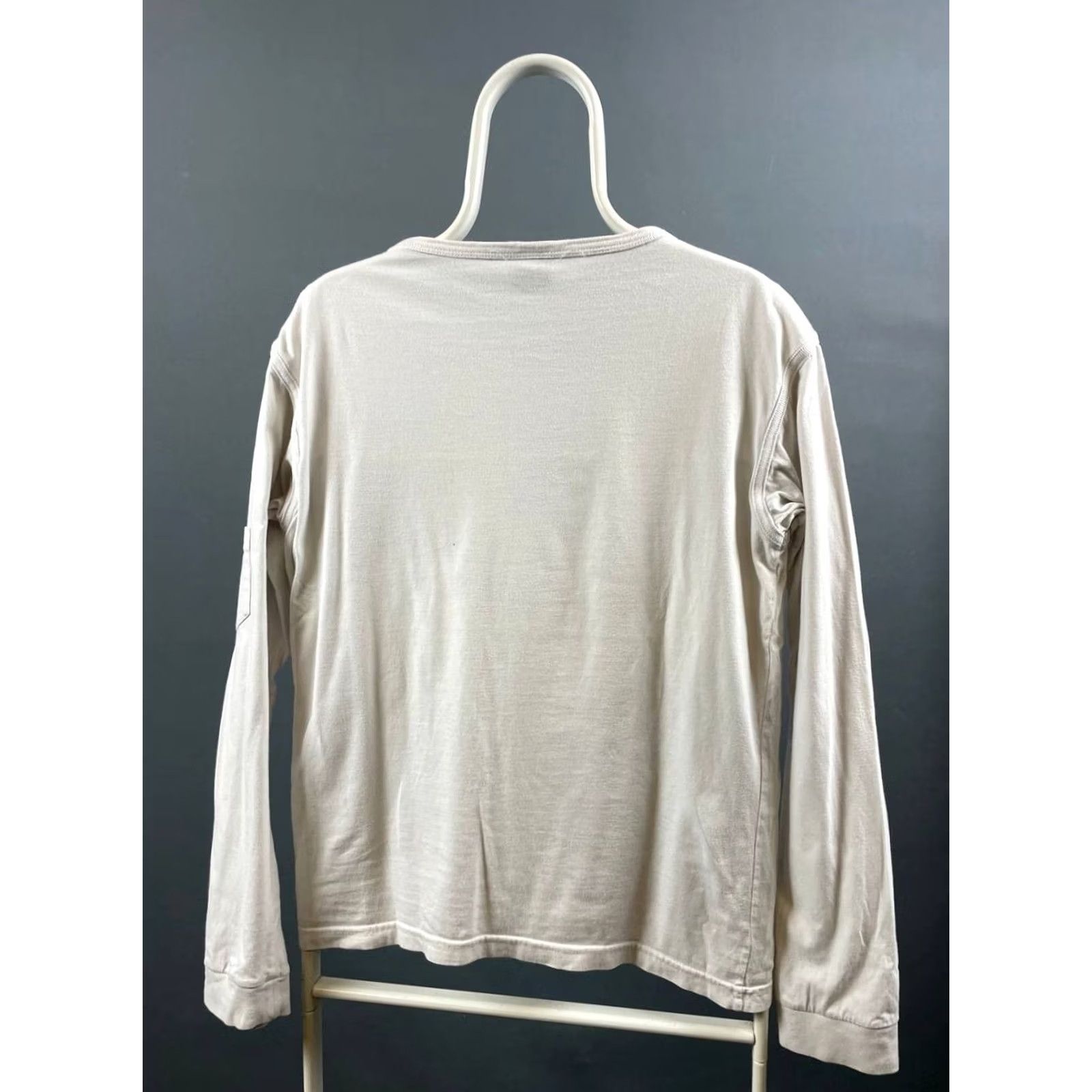 Diesel Diesel Men T-Shirt White Cotton Long Sleeve Crew Neck Stretch Pullover Size US M / EU 48-50 / 2 - 2 Thumbnail