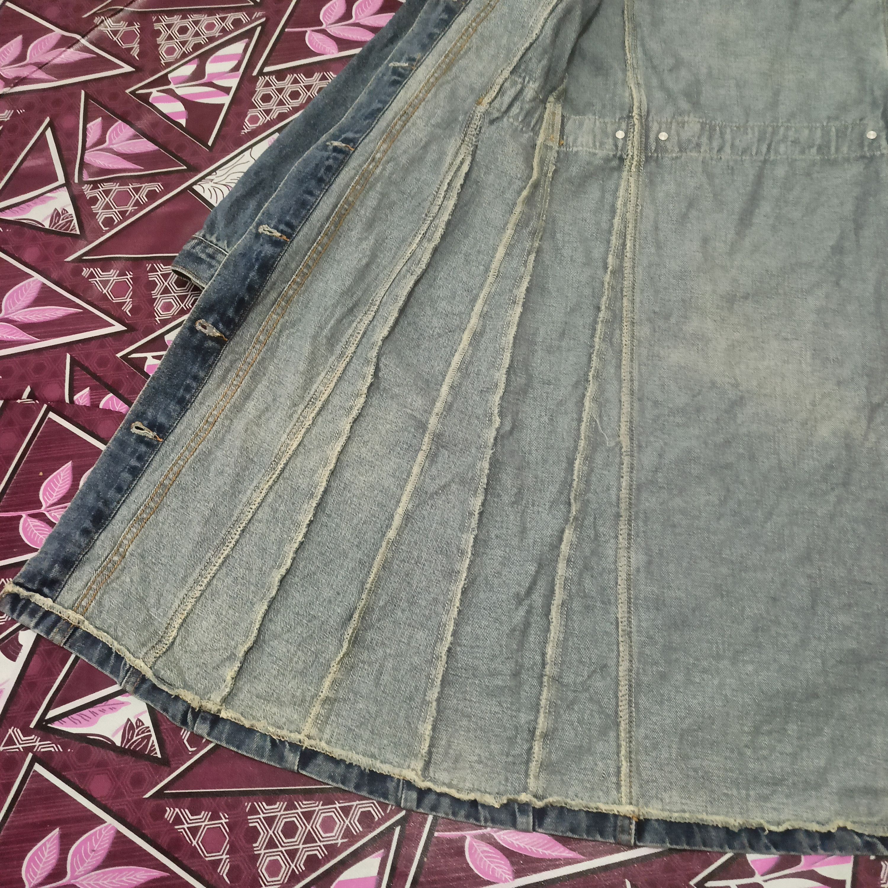 If Six Was Nine Garment Document Denim Long Jacket Button Size S / US 4 / IT 40 - 11 Thumbnail