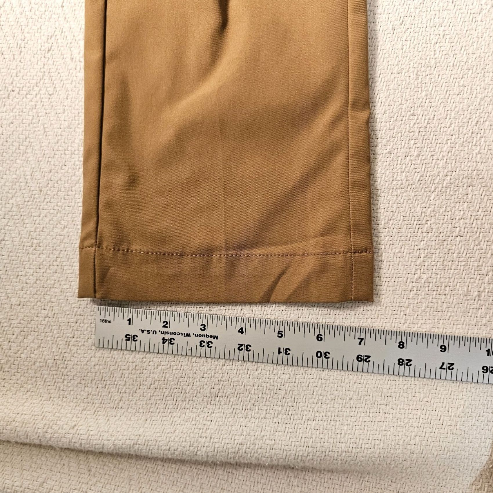 Cremieux Men's Cremieux Pants Atwood Brown Flat Front Polyester 29x32 Chino Pockets Straight Leg Short/Long? Size US 29 - 6 Thumbnail