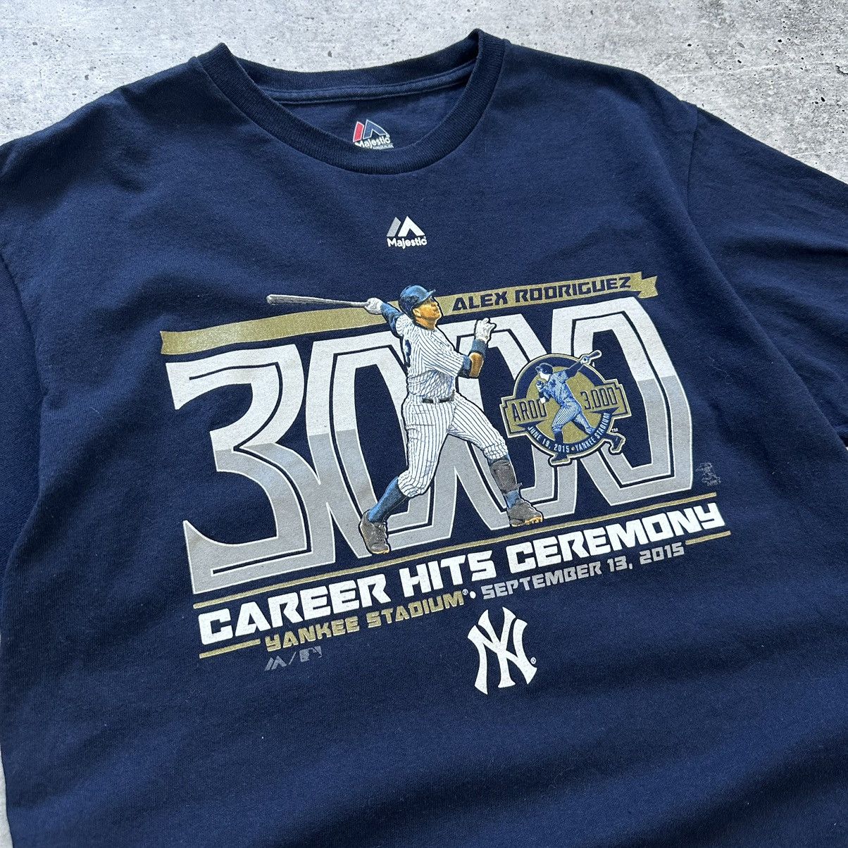 New York Yankees Majestic NY Yankees Alex Rodriguez T-shirt Arod 3000 2015 Size US M / EU 48-50 / 2 - 6 Thumbnail