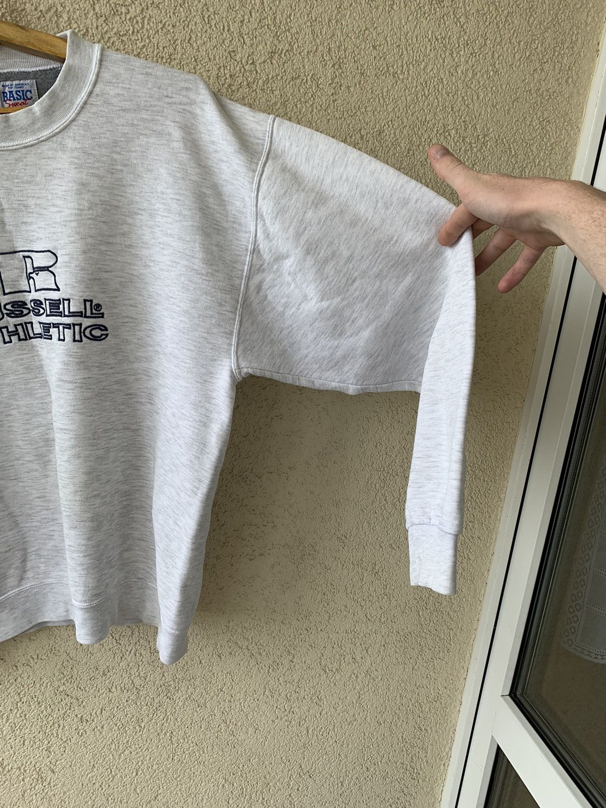 Russell Athletic × Vintage Vintage Russel Athletic Big Logo Sweatshirt Size US XL / EU 56 / 4 - 4 Thumbnail