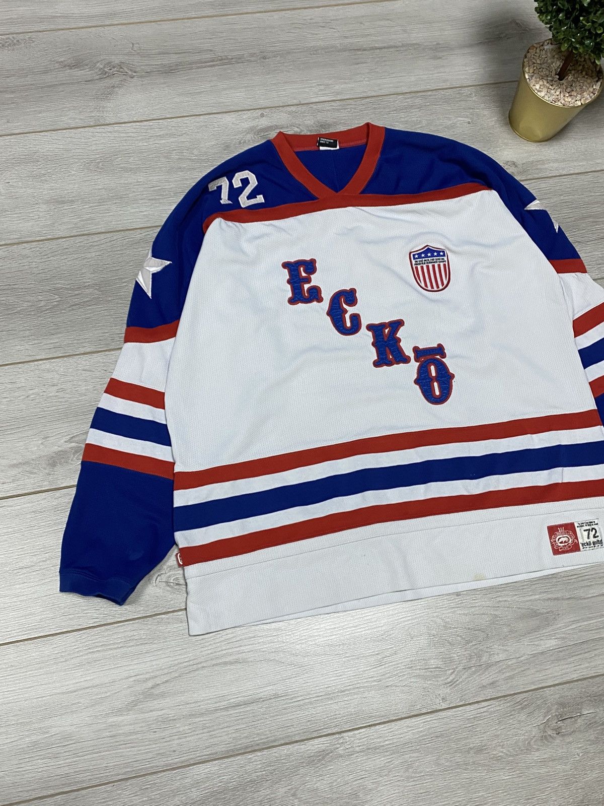 Ecko Unltd. Vintage Ecko Unltd. Seven Deuce Frozen Four Sponsered Jersey Size US L / EU 52-54 / 3 - 3 Thumbnail