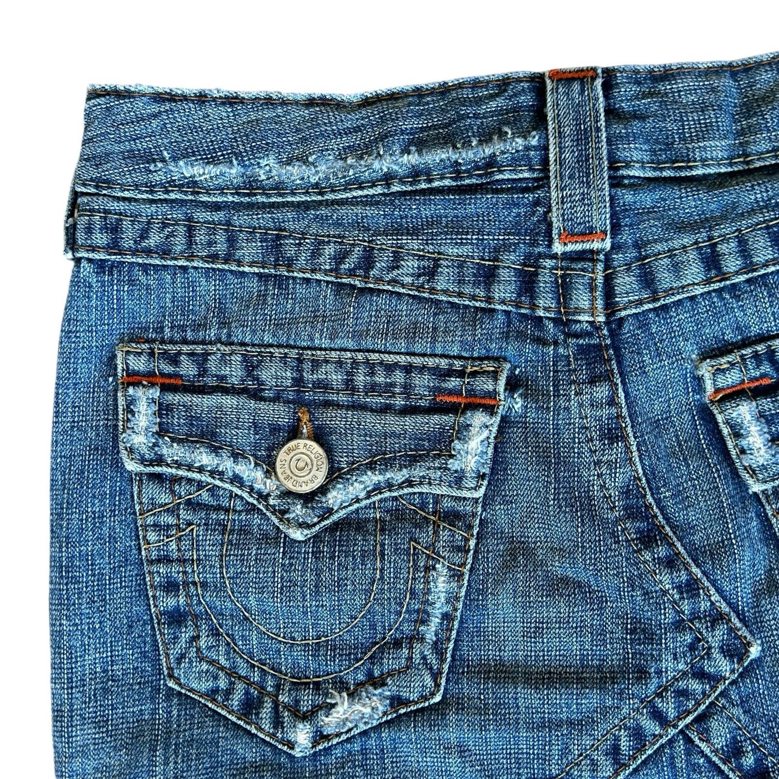 True Religion True Religion Joey Denim Jean Skirt Mini 26 Grunge Street Size 26" / US 2 / IT 38 - 8 Thumbnail